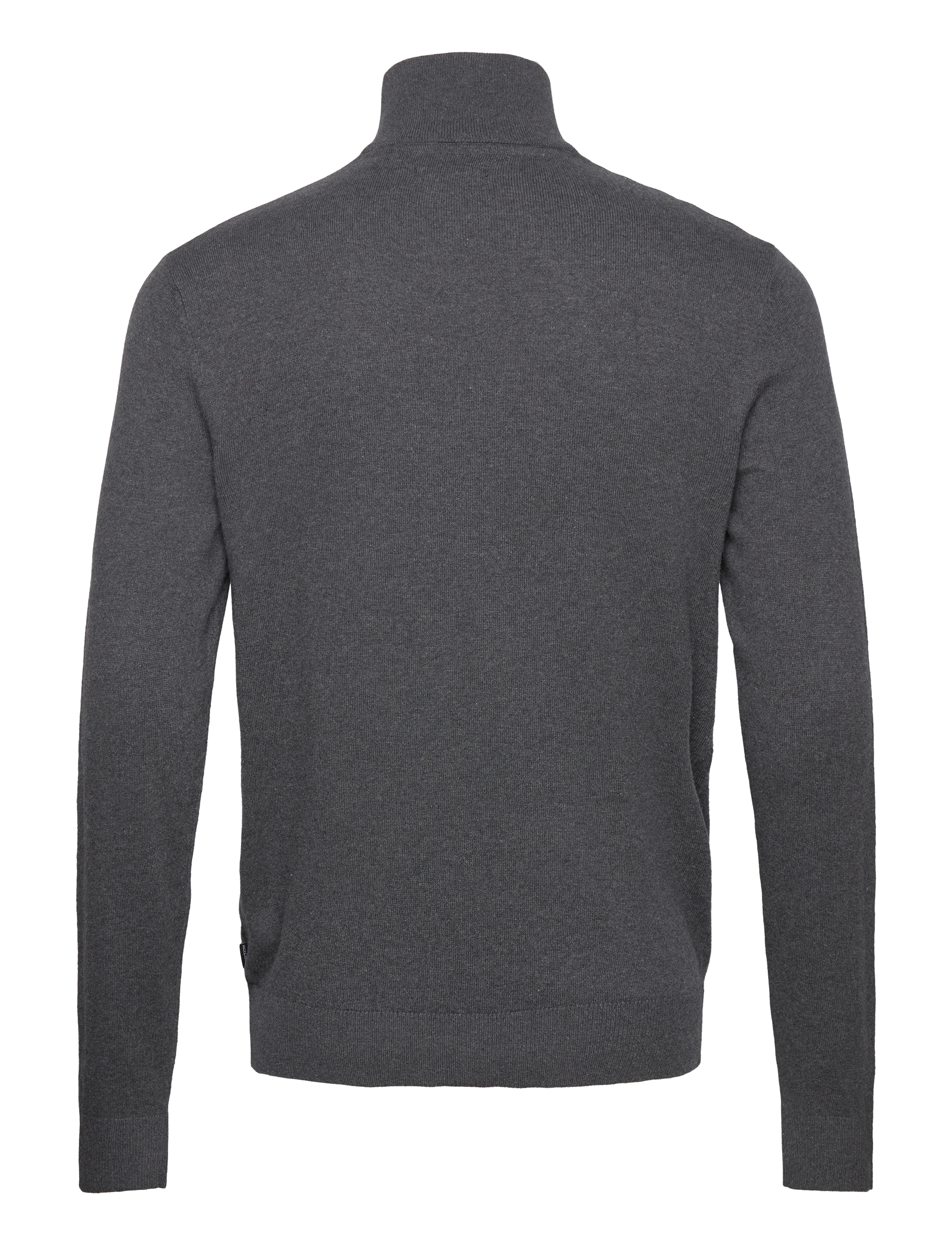 Jack & Jones - JJEEMIL KNIT HALF ZIP NOOS - half zip jumpers - dark grey melange - 2