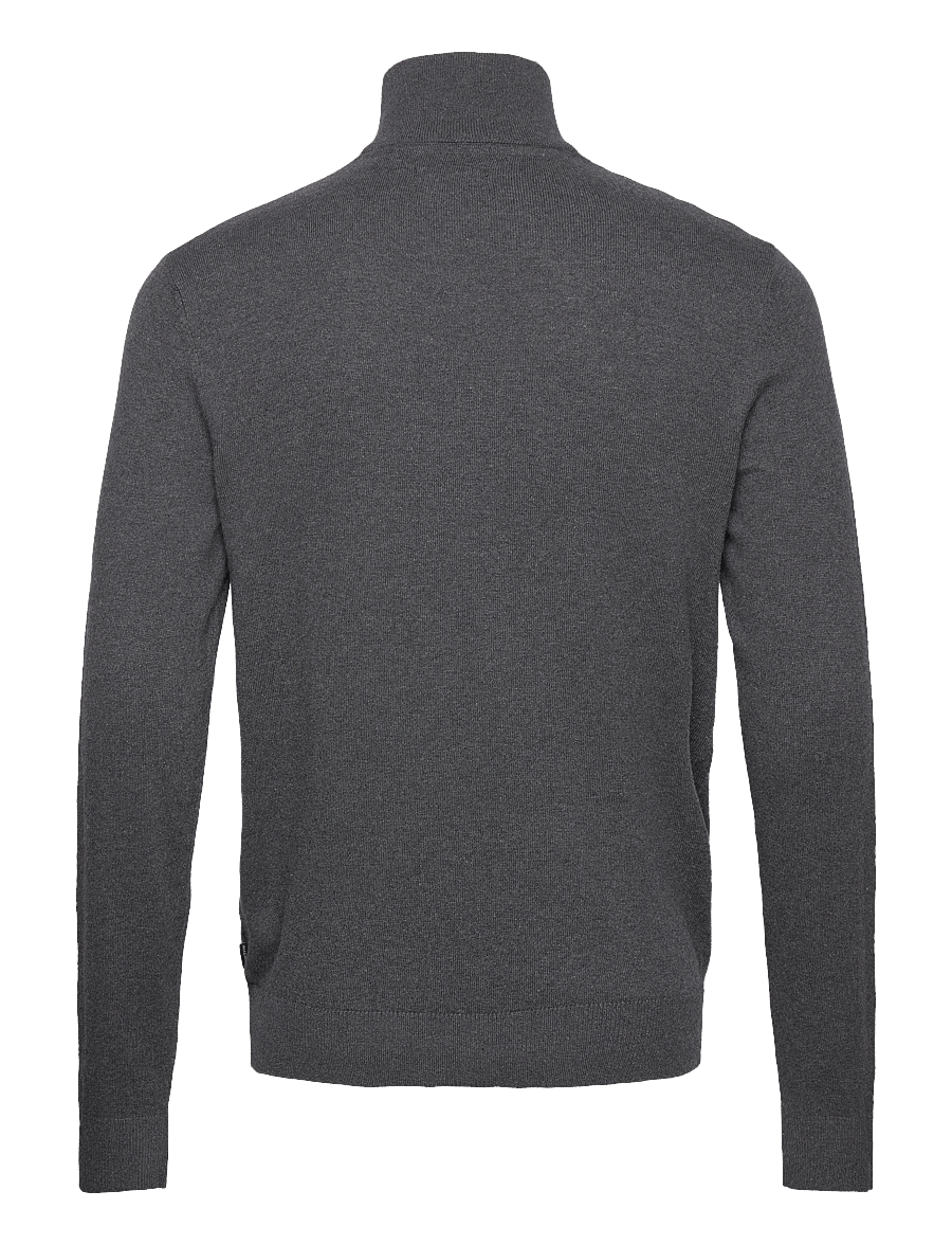 Jack & Jones - JJEEMIL KNIT HALF ZIP NOOS - pullover mit halbem reißverschluss - dark grey melange - 2