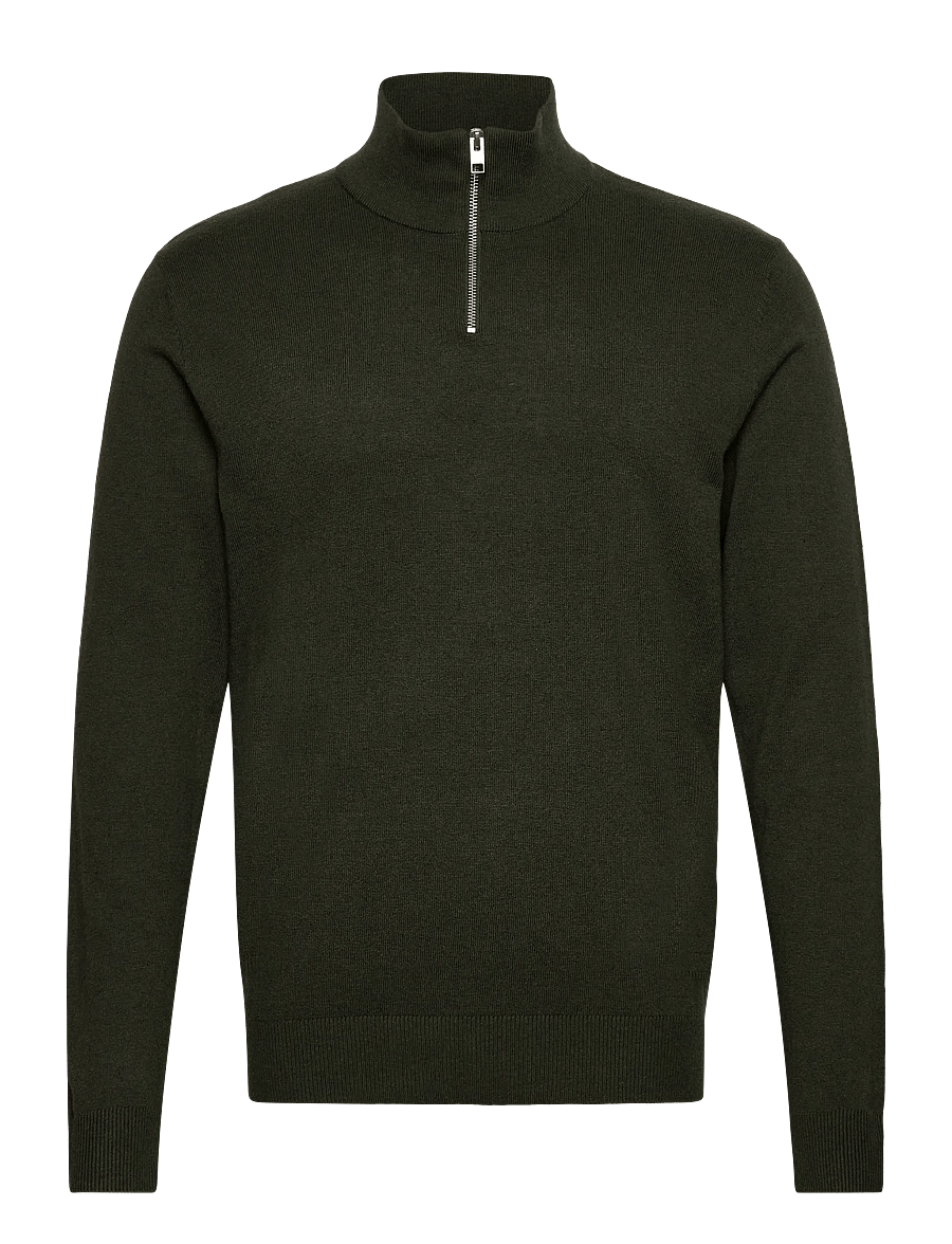 Jack & Jones - JJEEMIL KNIT HALF ZIP NOOS - pullover mit halbem reißverschluss - duffel bag - 1