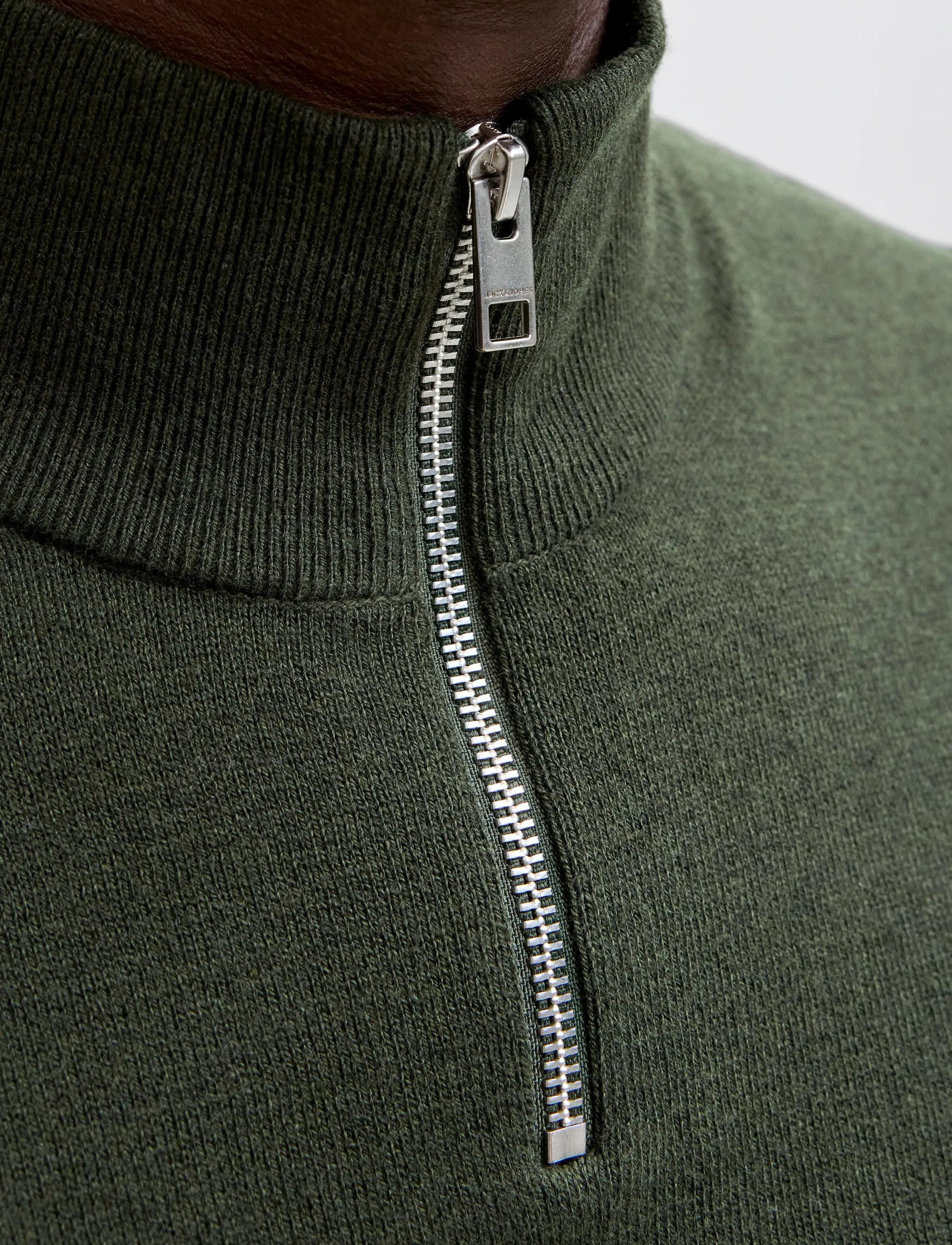 JACK & JONES Jjeemil Knit Half Zip Noos polotröjor herr – bild 5