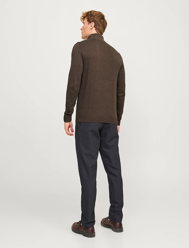 Jack & Jones - JJEEMIL KNIT HALF ZIP NOOS - pullover mit halbem reißverschluss - mulch - 2