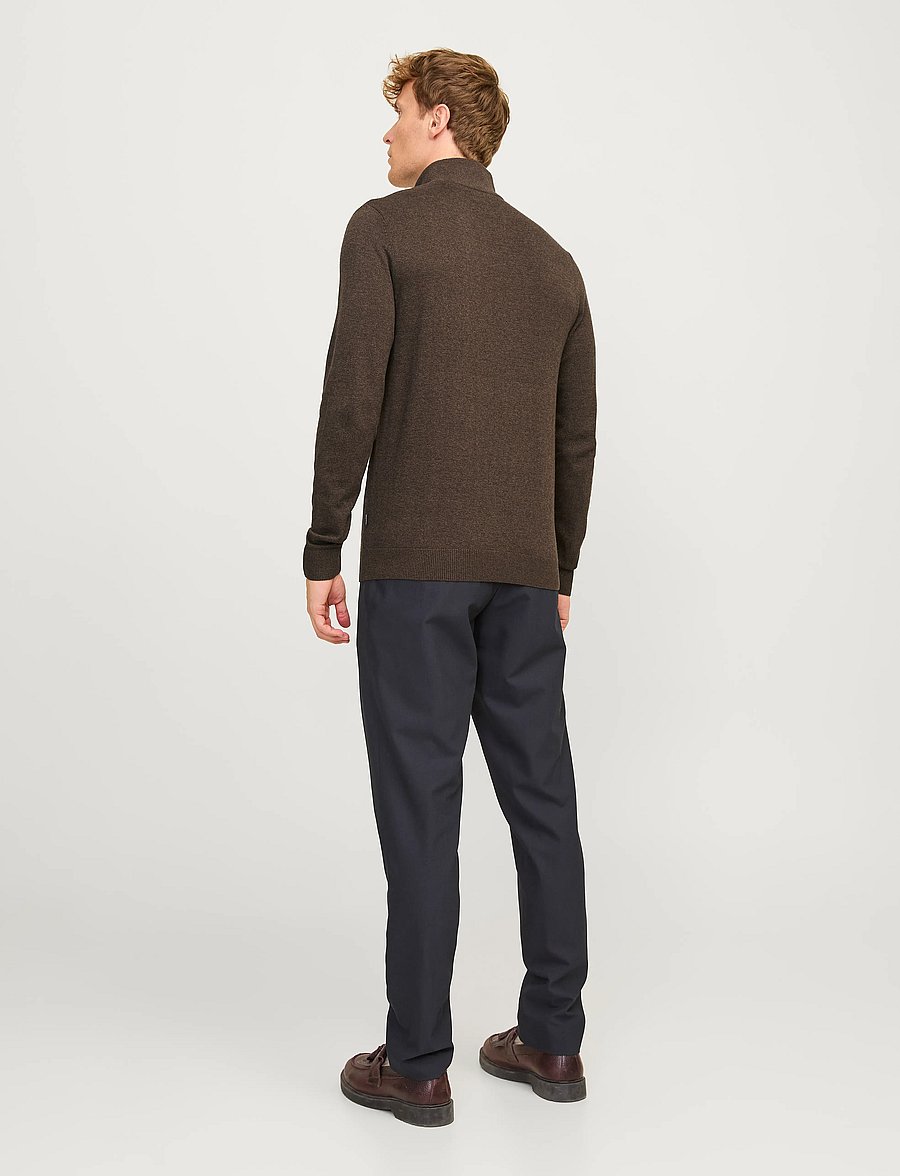 Jack & Jones - JJEEMIL KNIT HALF ZIP NOOS - pullover mit halbem reißverschluss - mulch - 2