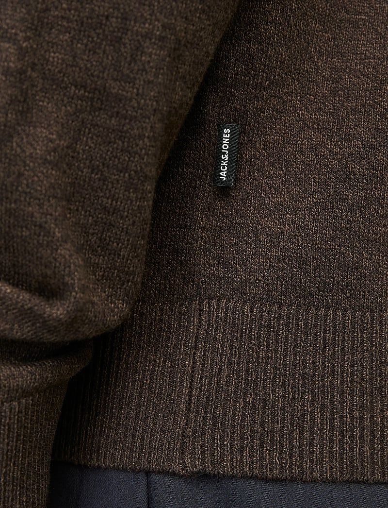 Jack & Jones - JJEEMIL KNIT HALF ZIP NOOS - pullover mit halbem reißverschluss - mulch - 5