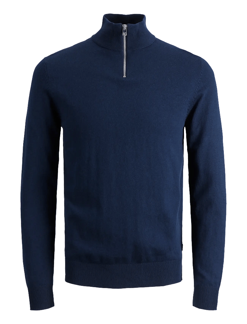 Jack & Jones - JJEEMIL KNIT HALF ZIP NOOS - pullover mit halbem reißverschluss - navy blazer - 1