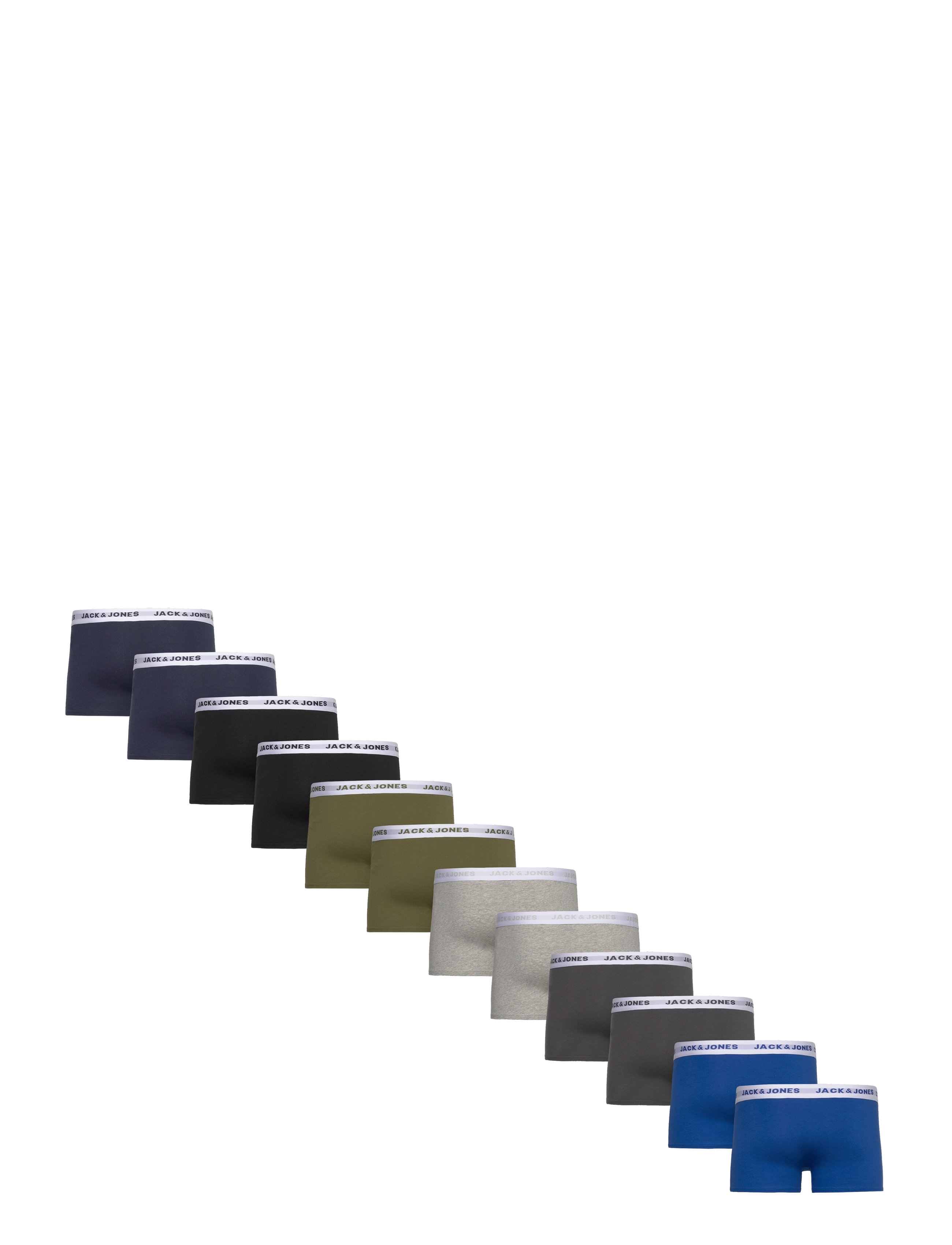 Jack & Jones - JACSOLID TRUNKS 12 PACKS - trunks - black - 1
