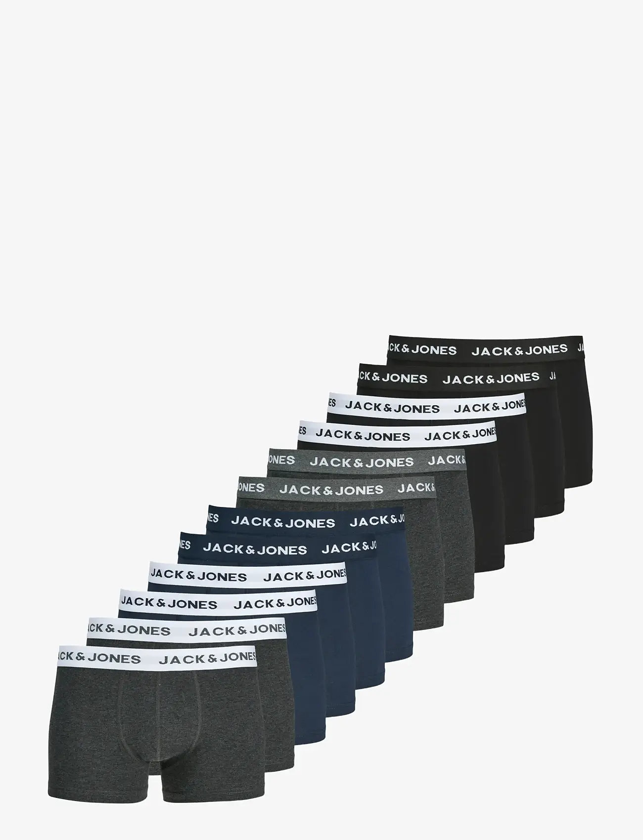 Jack & Jones - JACSOLID TRUNKS 12 PACKS - multipack underbukser - navy blazer - 1