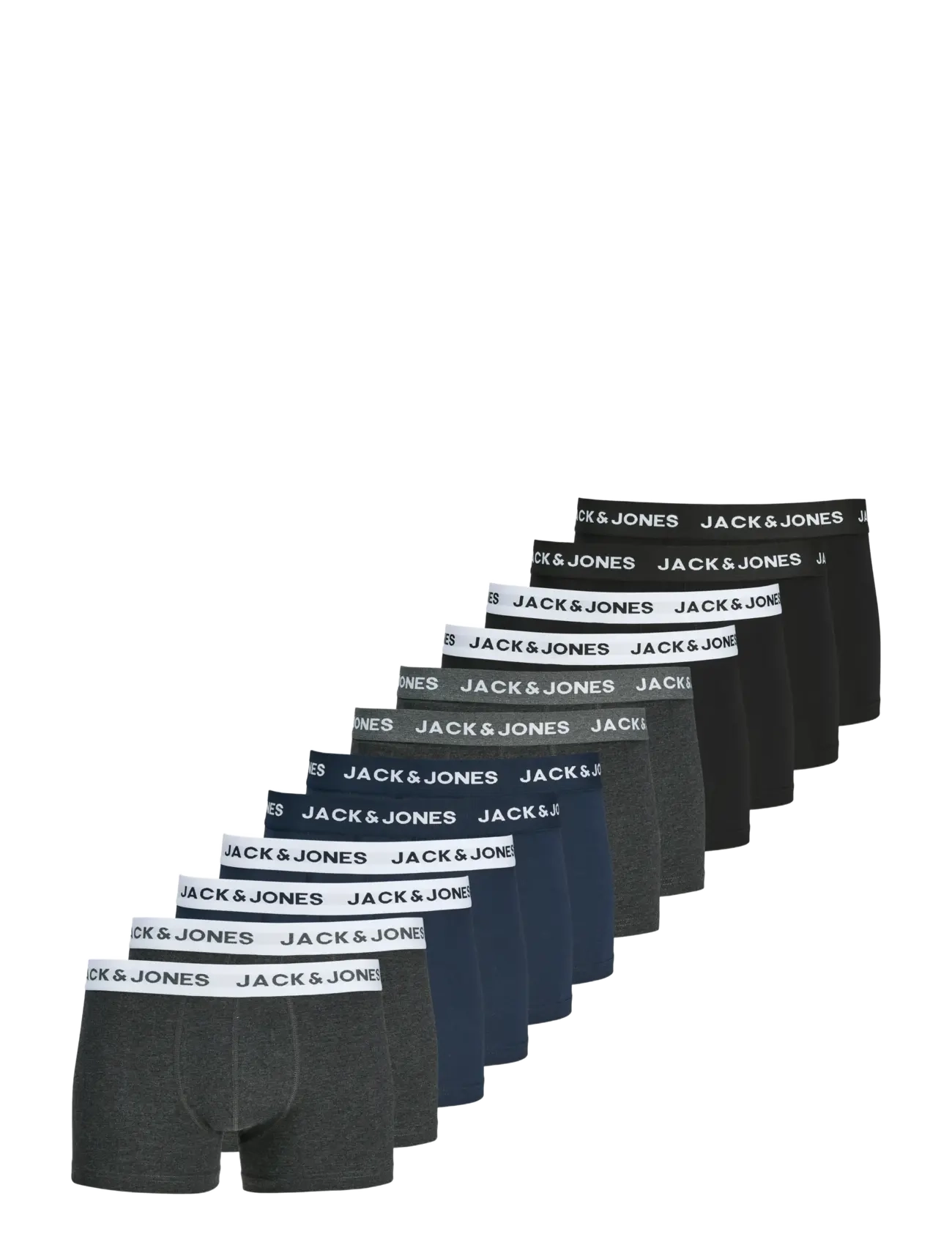 JACSOLID TRUNKS 12 PACKS - NAVY BLAZER