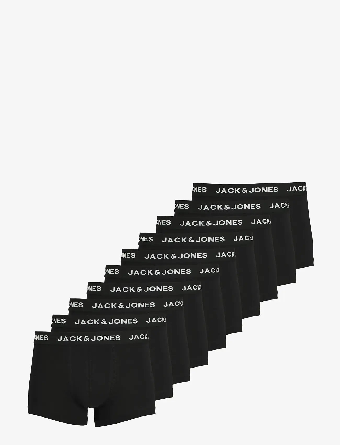 Jack & Jones - JACSOLID TRUNKS 10 PACKS NOOS - multipack kalsonger - black - 1