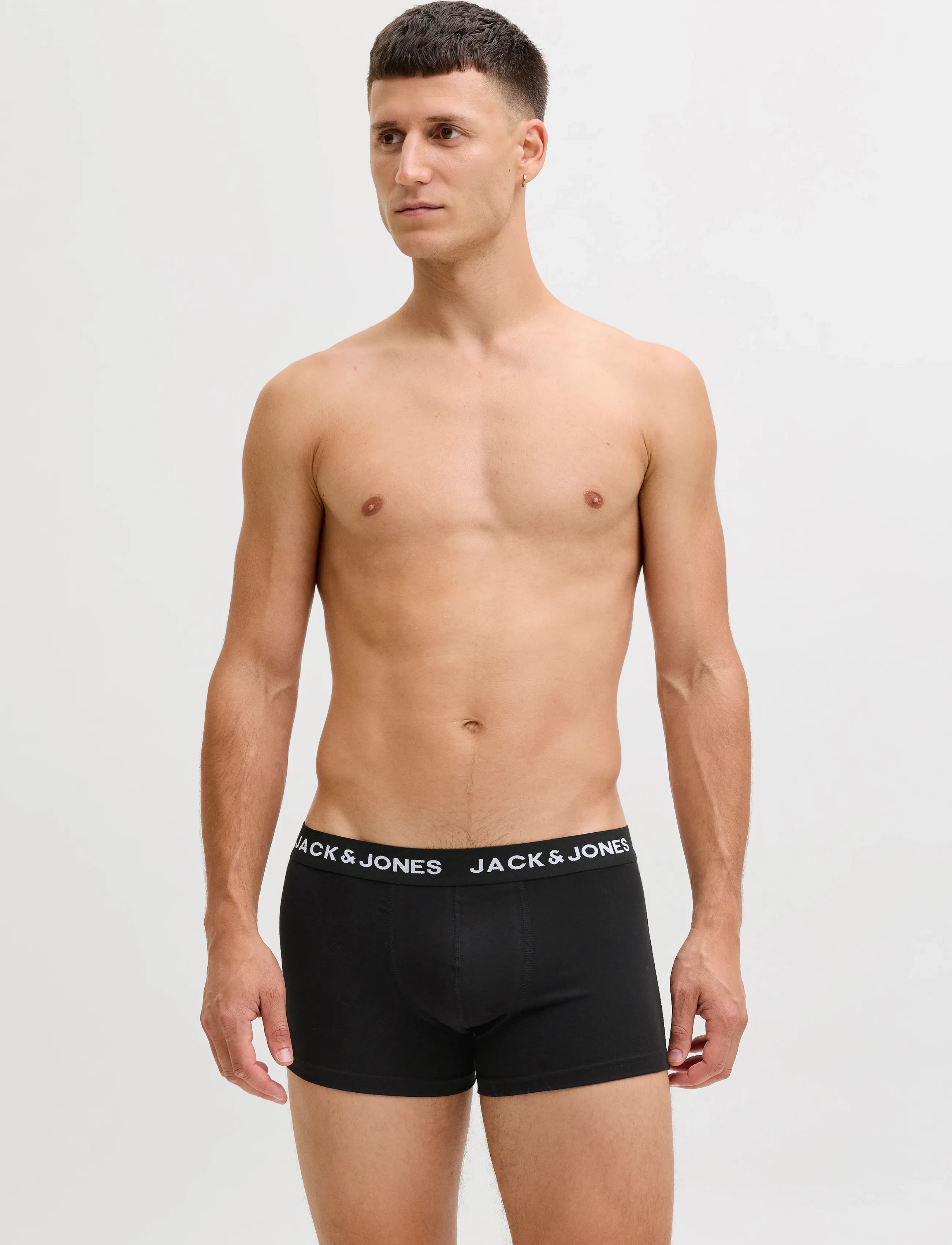 Jack & Jones Jacsolid Trunks 10 Packs Noos, Mænd, Multipakke Boxershorts, Sort, Str: L