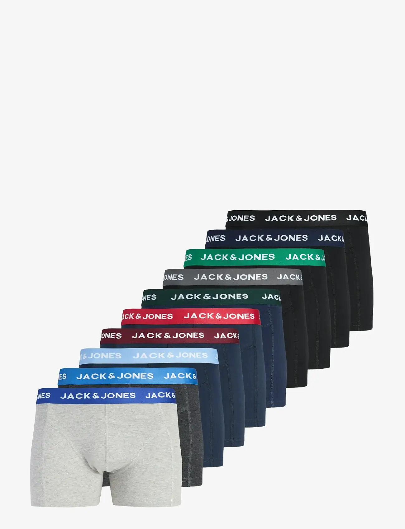 Jack & Jones - JACSOLID TRUNKS 10 PACKS NOOS - multipack underbukser - black - 1