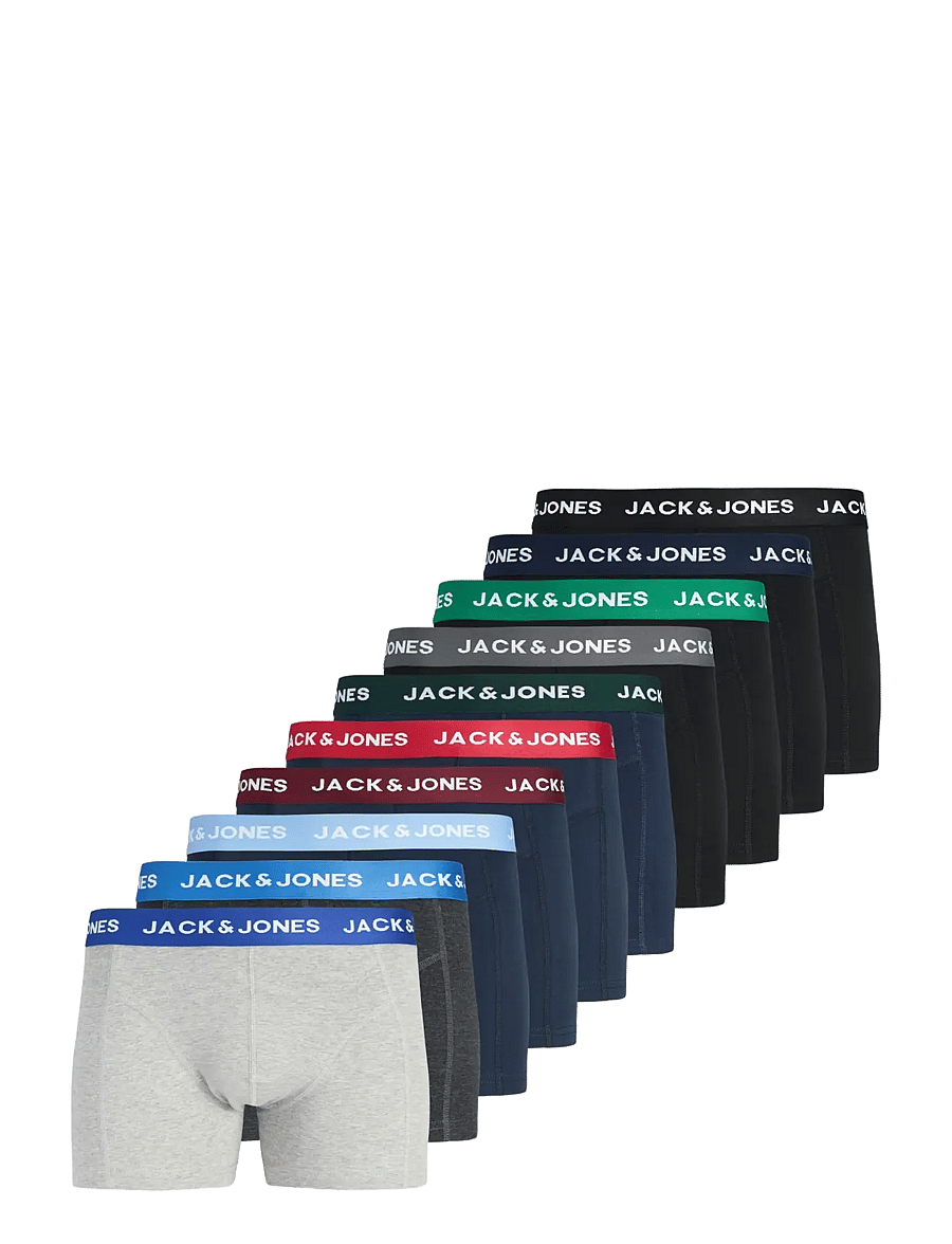 Jack & Jones - JACSOLID TRUNKS 10 PACKS NOOS - multipack kalsonger - black - 1