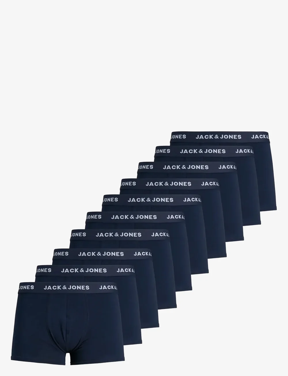 Jack & Jones - JACSOLID TRUNKS 10 PACKS NOOS - unterhosen im multipack - navy blazer - 1