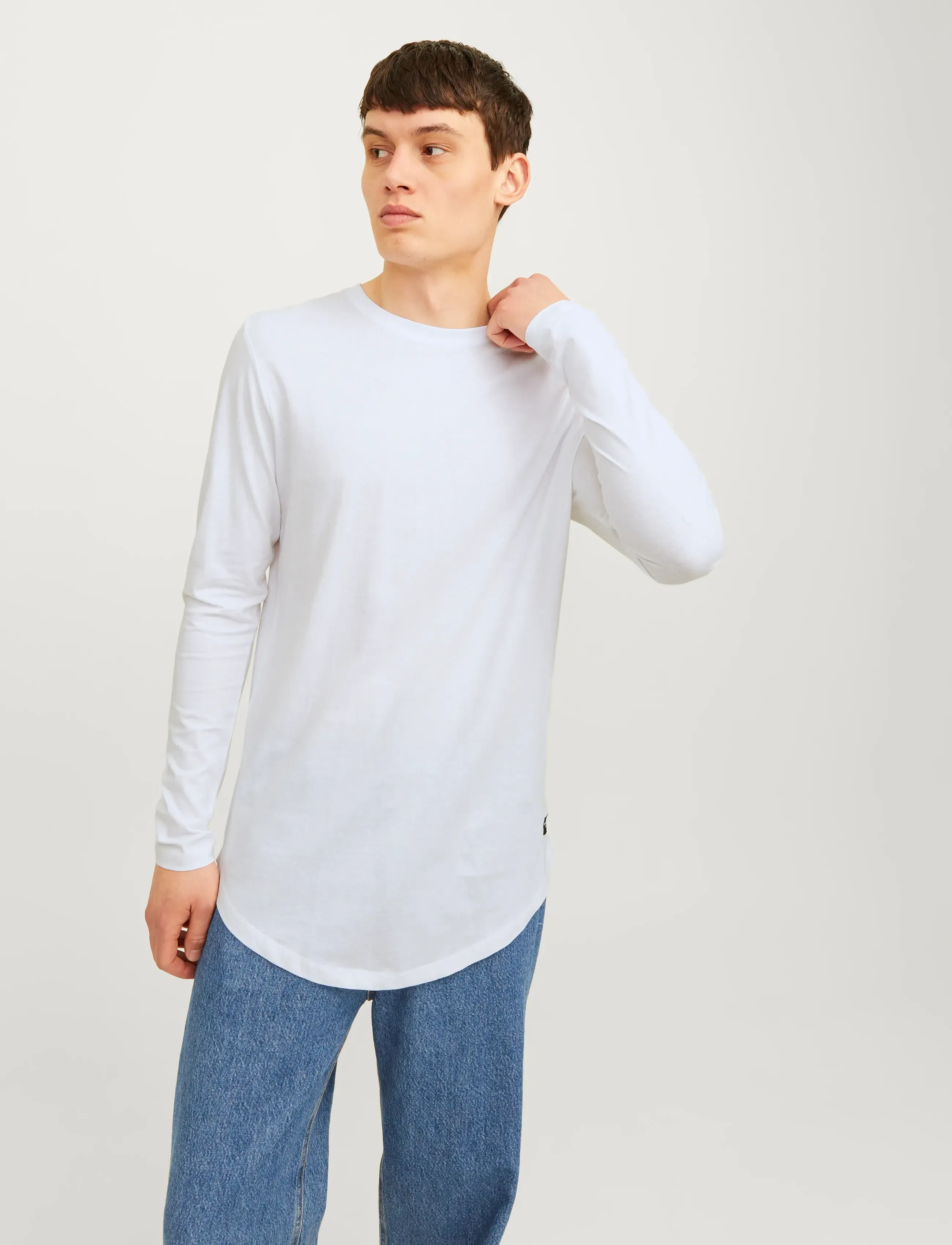 Jack & Jones - JJENOA TEE O-NECK LS NOOS - white - 5