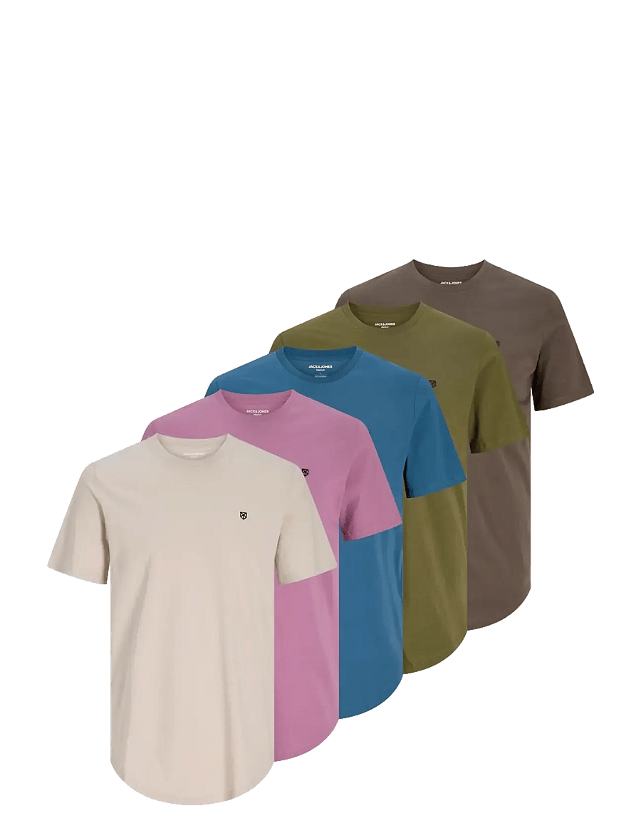 Jack & Jones - JPRBLABRODY TEE SS CREW NECK 5PK MP NOOS - t-särkide multipakk - moonbeam - 1
