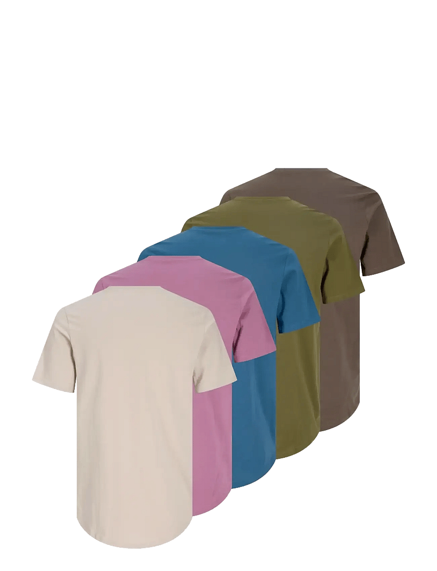 Jack & Jones - JPRBLABRODY TEE SS CREW NECK 5PK MP NOOS - t-särkide multipakk - moonbeam - 2