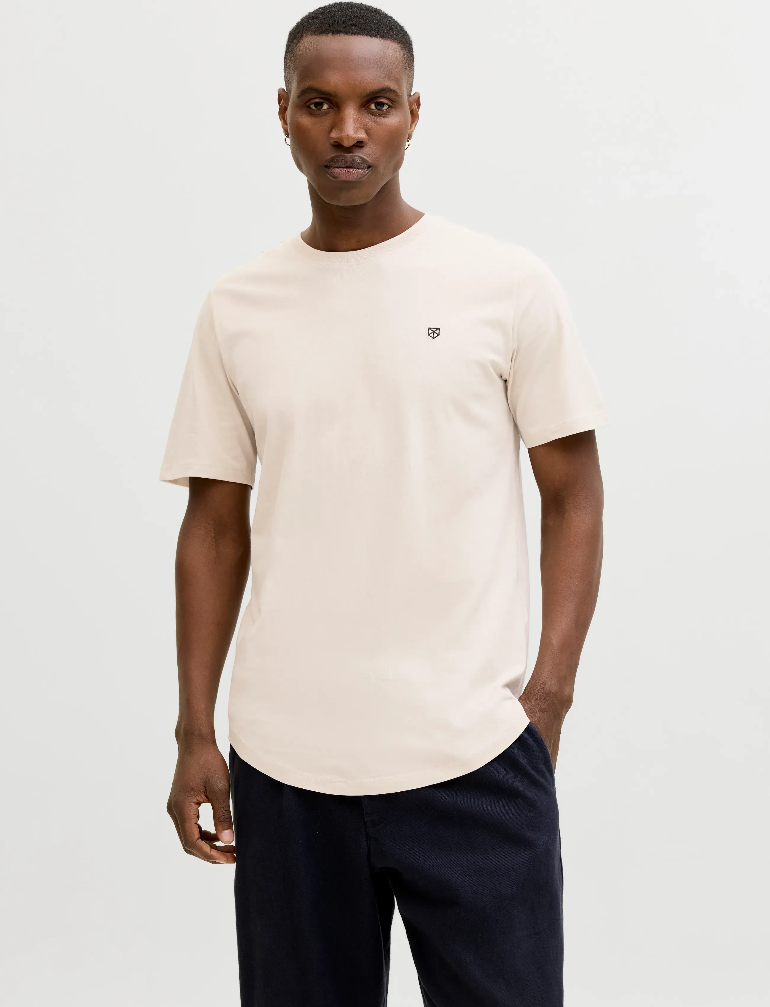 Jack & Jones JPRBLABRODY TEE SS CREW NECK 5PK MP NOOS - T-Shirts - MOONBEAM / pink/rose