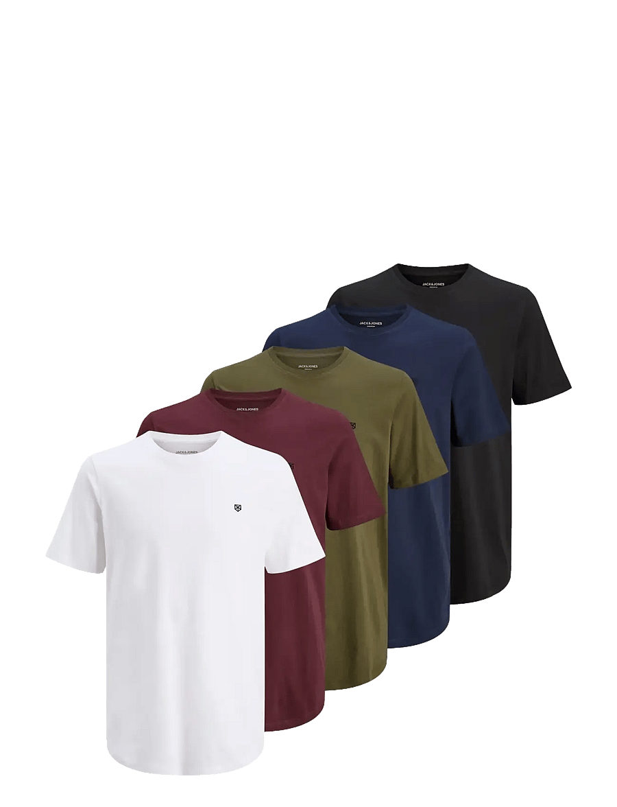 Jack & Jones - JPRBLABRODY TEE SS CREW NECK 5PK MP NOOS - t-shirts im multipack - navy blazer - 1