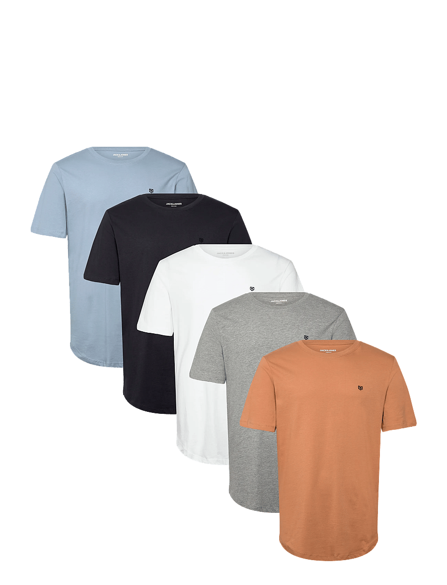 Jack & Jones - JPRBLABRODY TEE SS CREW NECK 5PK MP NOOS - multipack t-shirts - tobacco brown - 0