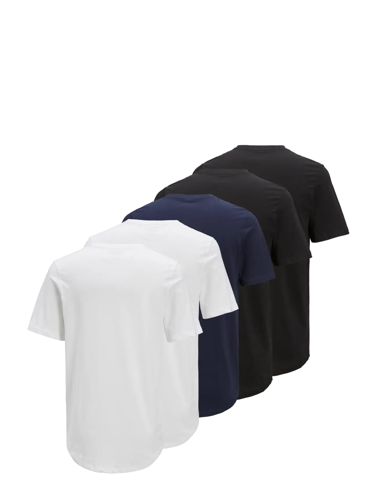 Jack & Jones - JPRBLABRODY TEE SS CREW NECK 5PK MP NOOS - kortærmede t-shirts - white - 2