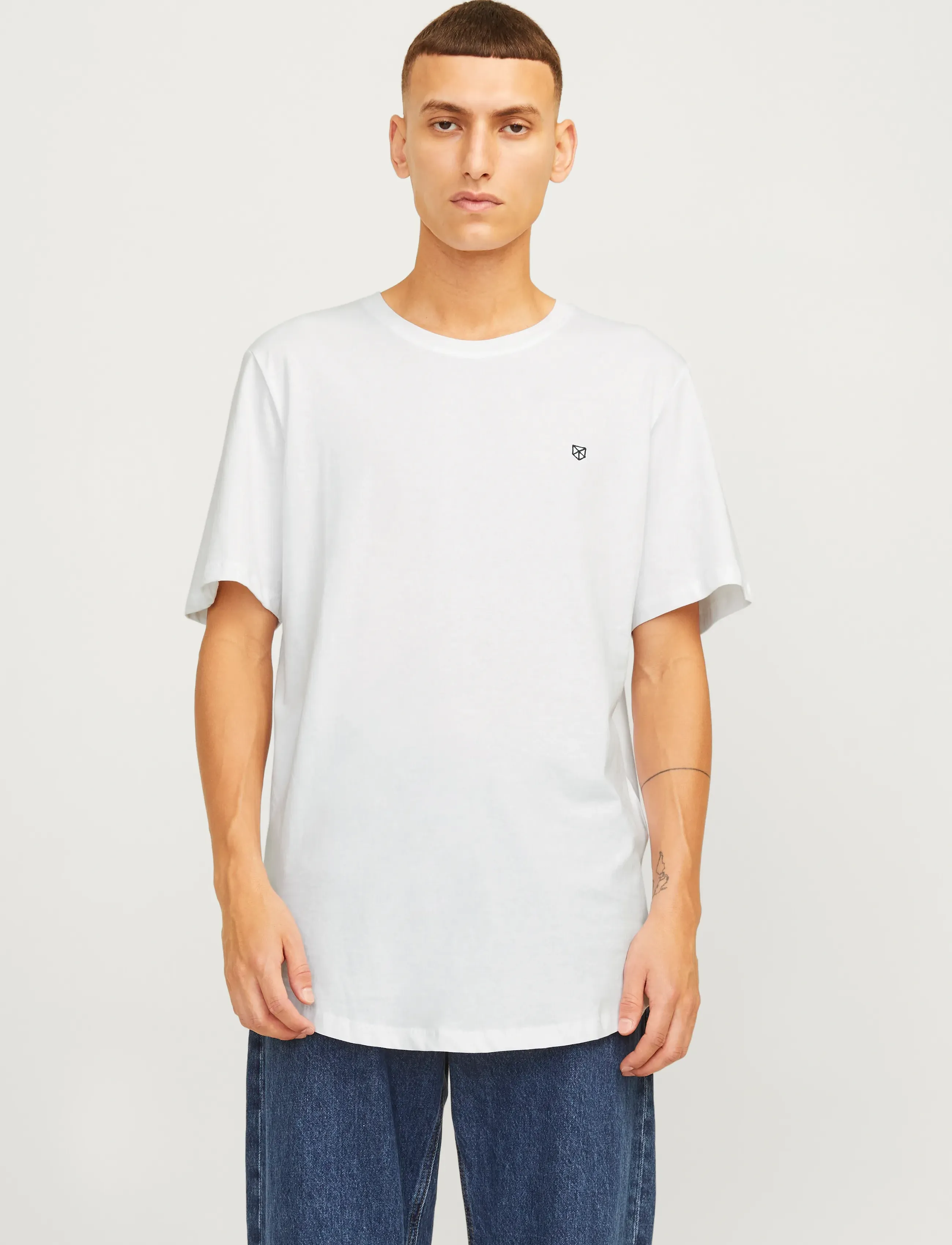Jack & Jones JPRBLABRODY TEE SS CREW NECK 5PK MP NOOS - T-Shirts - WHITE / multi