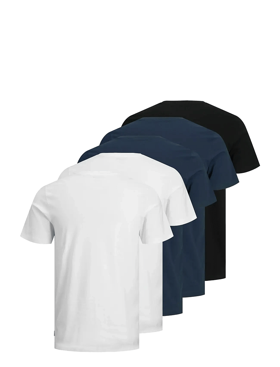 Jack & Jones - JJEORGANIC BASIC TEE SS O-NE 5PK MP NOOS - t-shirts im multipack - black - 2