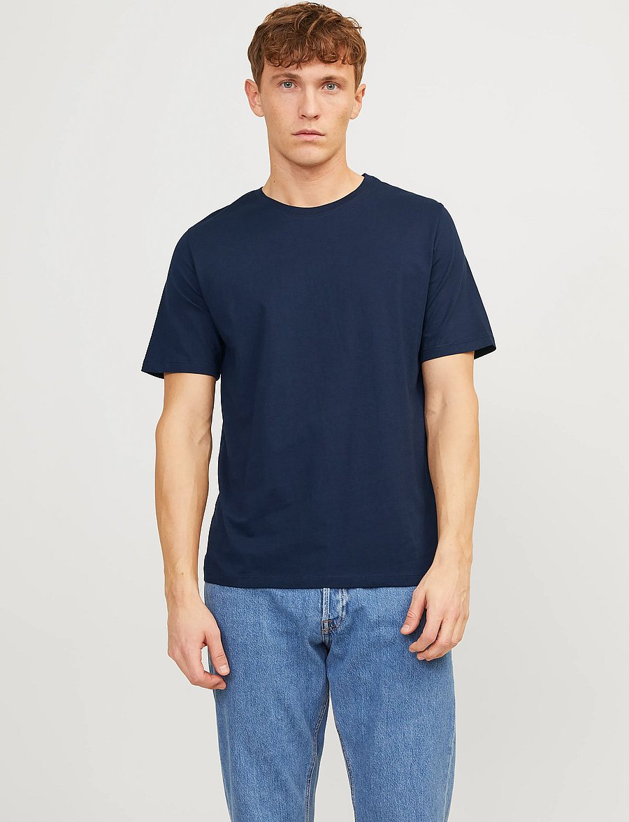 Jack & Jones - JJEORGANIC BASIC TEE SS O-NE 5PK MP NOOS - t-shirts im multipack - black - 5