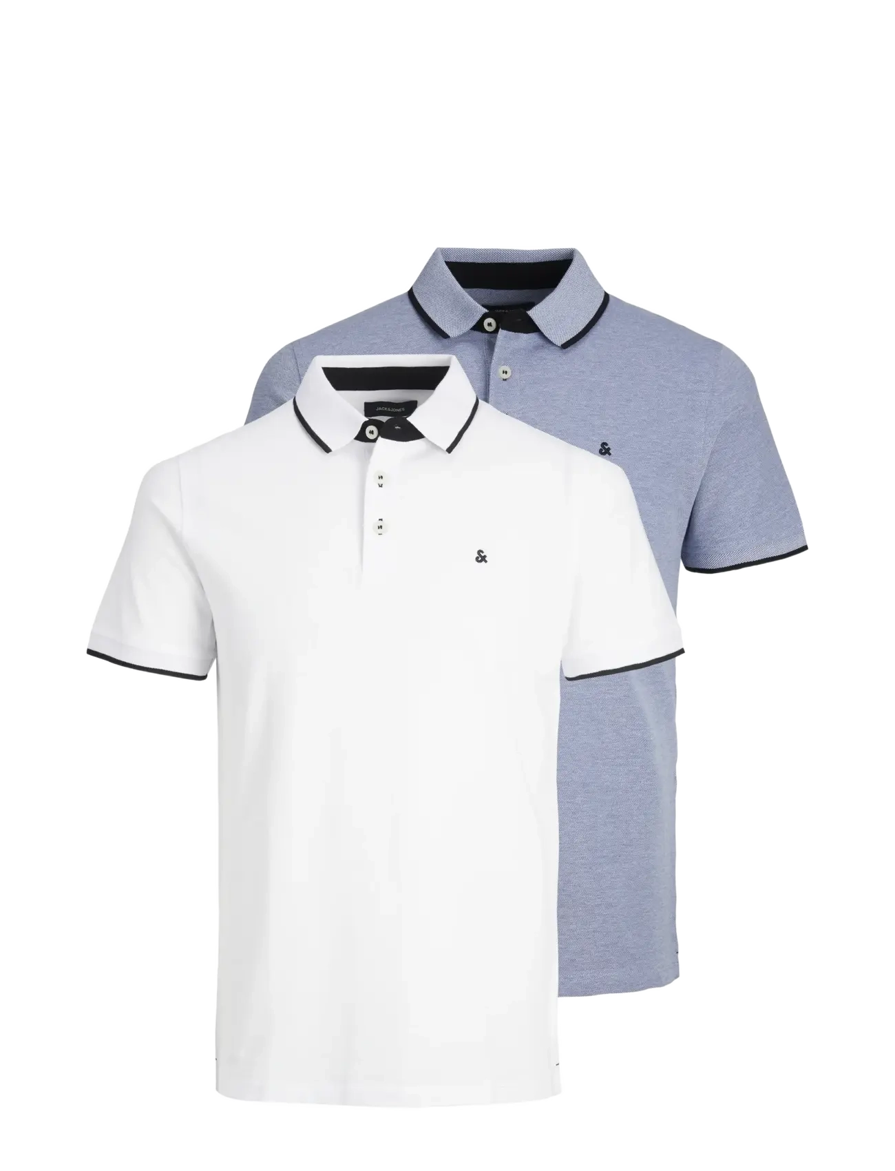 Jack & Jones JJEPAULOS POLO SS 2PK MP NOOS - Kläder - BRIGHT COBALT / blue