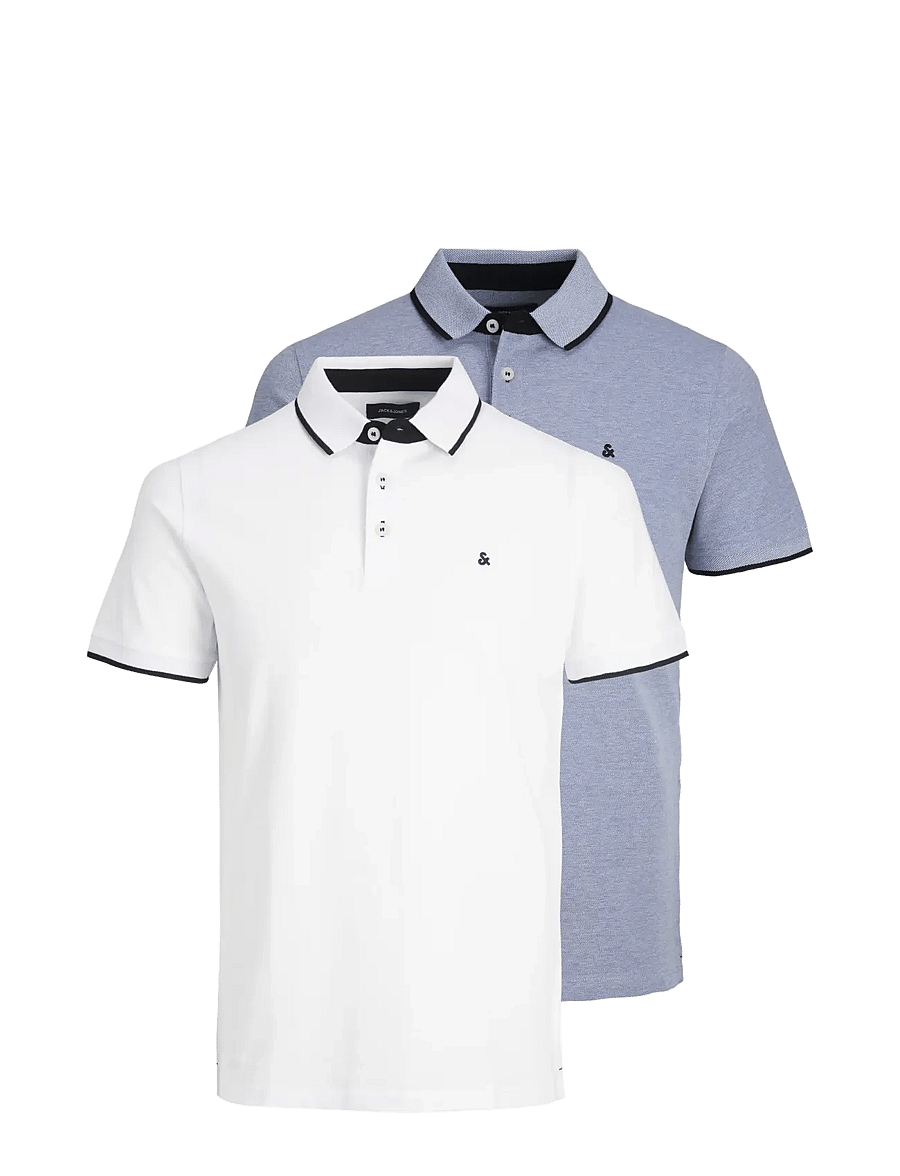 Jack & Jones - JJEPAULOS POLO SS 2PK MP NOOS - short-sleeved polos - bright cobalt - 1