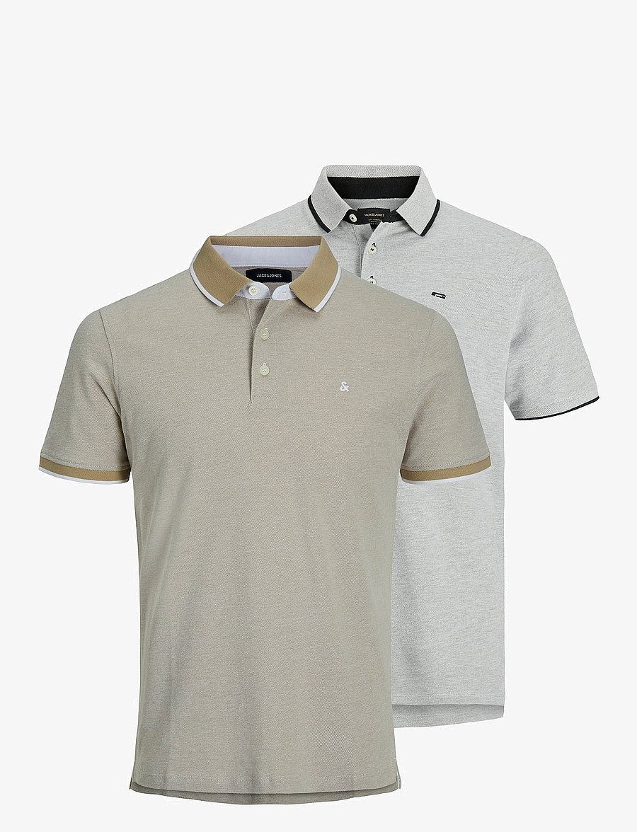 Jack & Jones - JJEPAULOS POLO SS 2PK MP NOOS - kurzärmelig - crockery - 1