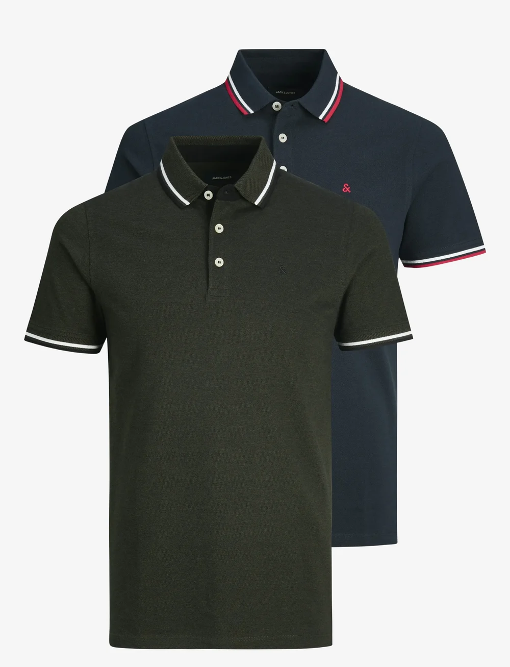 Jack & Jones - JJEPAULOS POLO SS 2PK MP NOOS - short-sleeved polos - navy blazer - 1