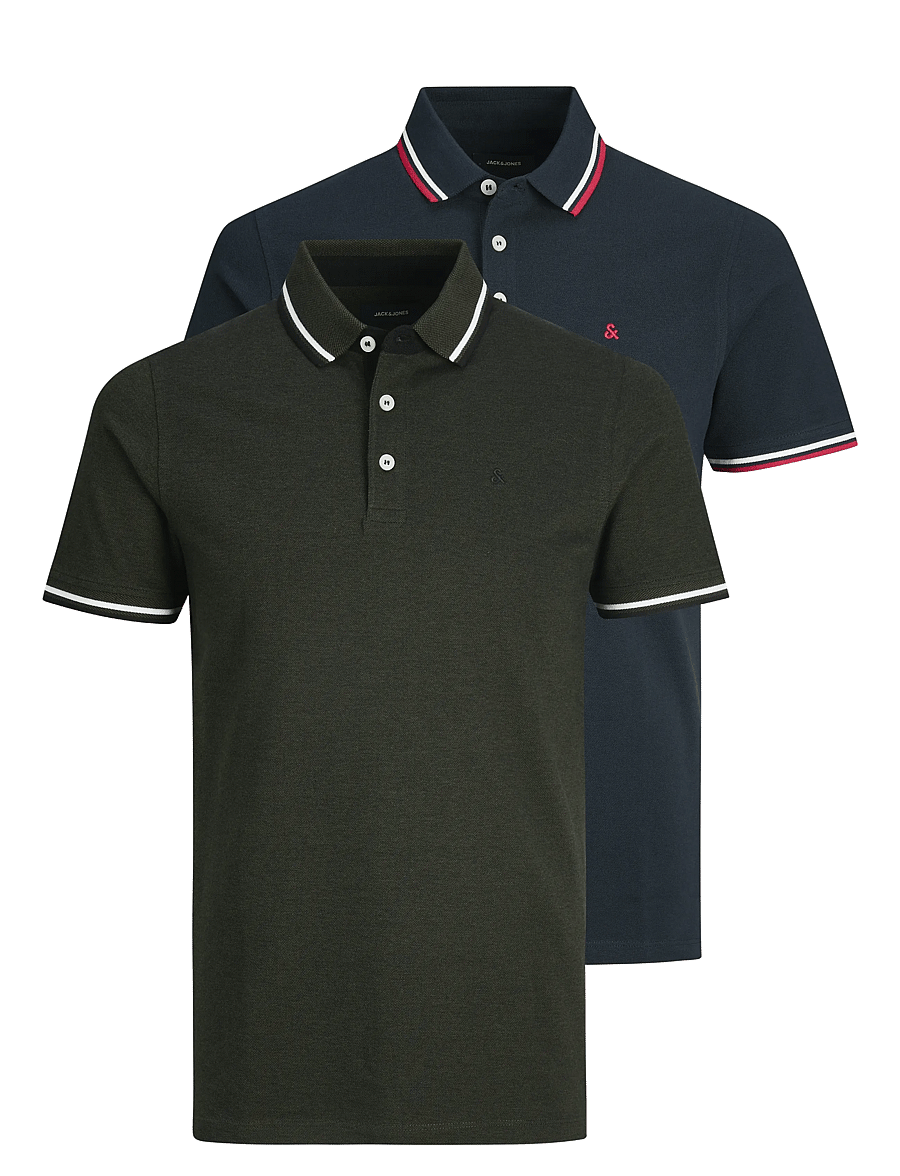 Jack & Jones - JJEPAULOS POLO SS 2PK MP NOOS - kurzärmelig - navy blazer - 1