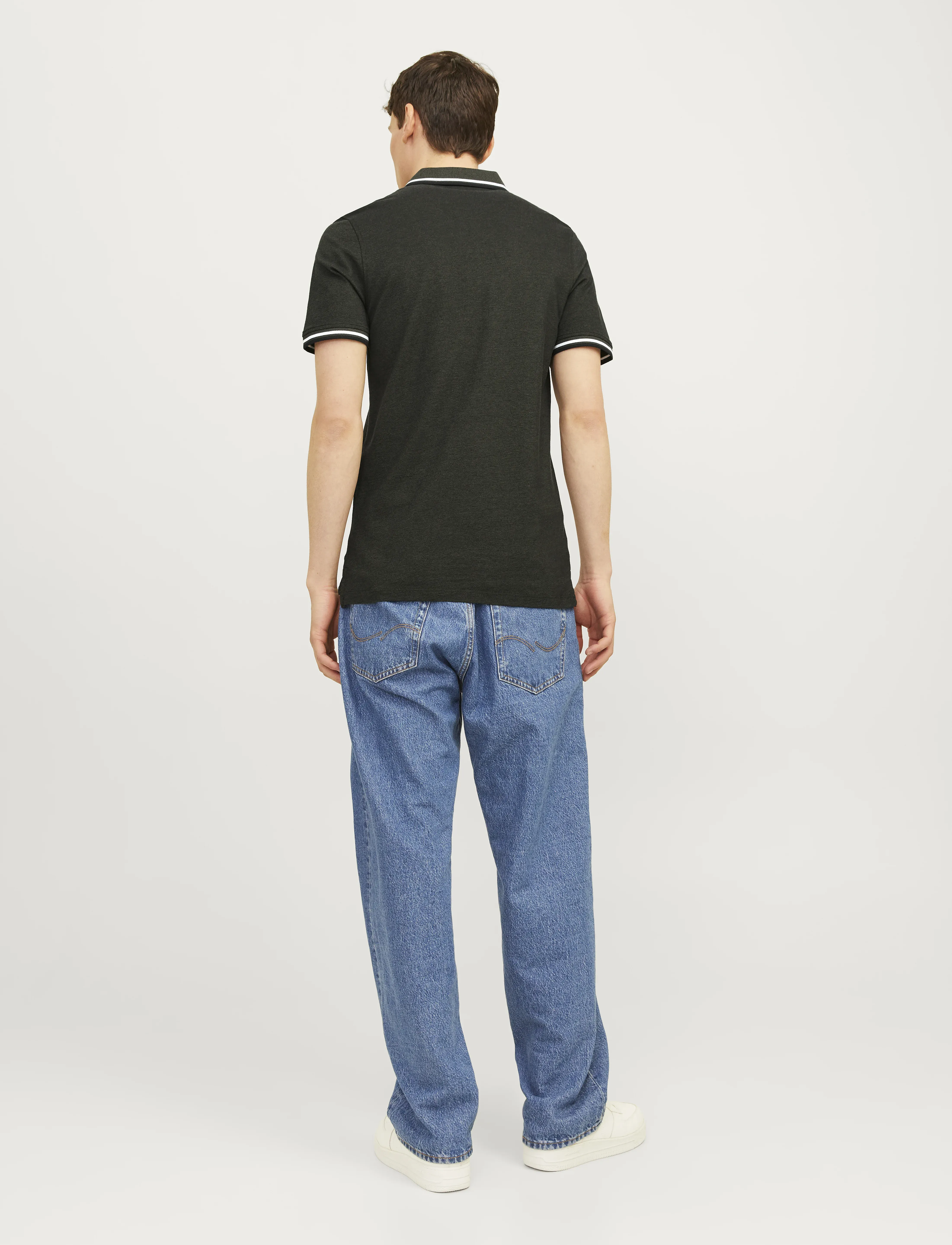 T-shirt 'JJEPaulos' marinblå / mörkgrön / blodröd 3