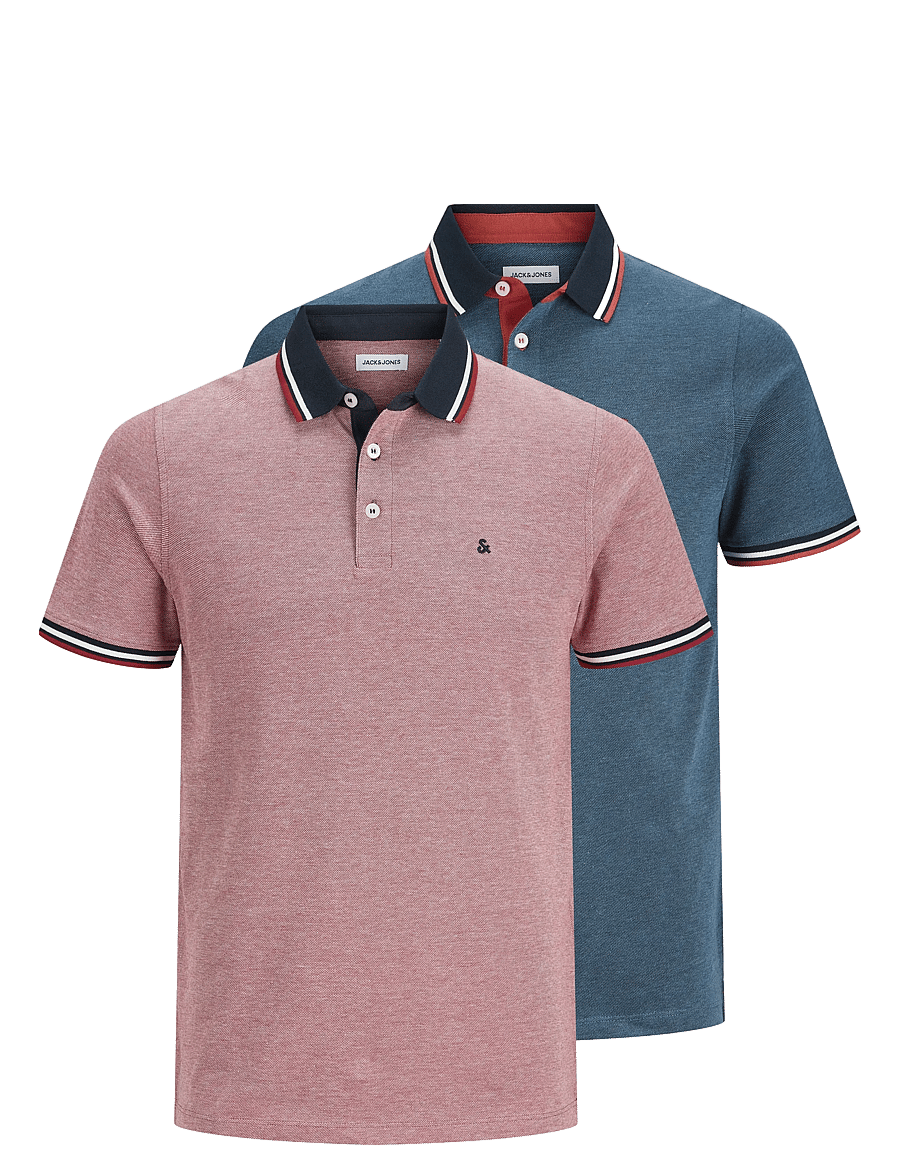 Jack & Jones - JJEPAULOS POLO SS 2PK MP NOOS - kurzärmelig - rio red - 1