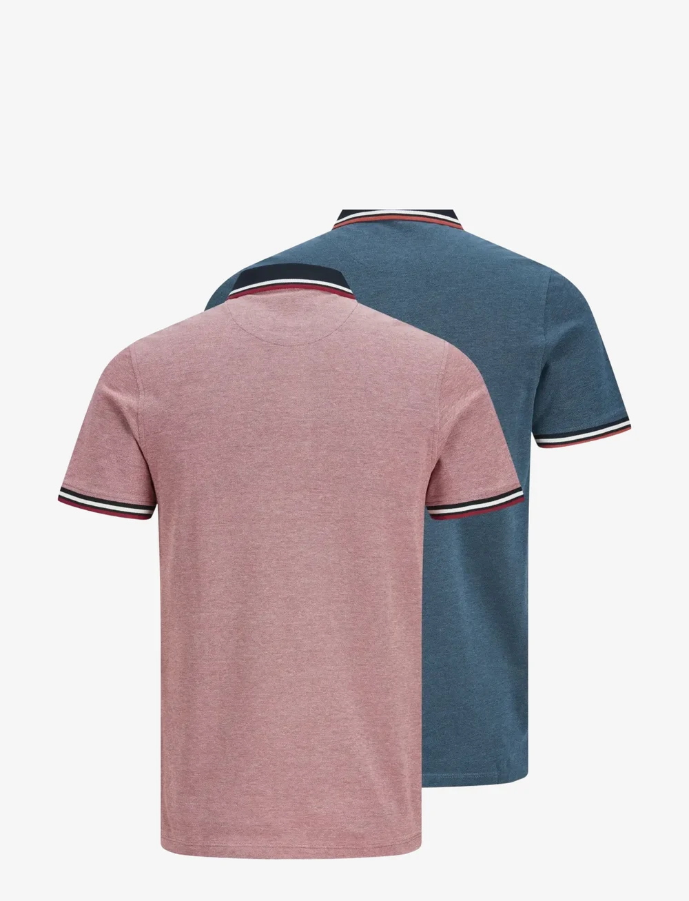 Jack & Jones - JJEPAULOS POLO SS 2PK MP NOOS - short-sleeved polos - rio red - 2