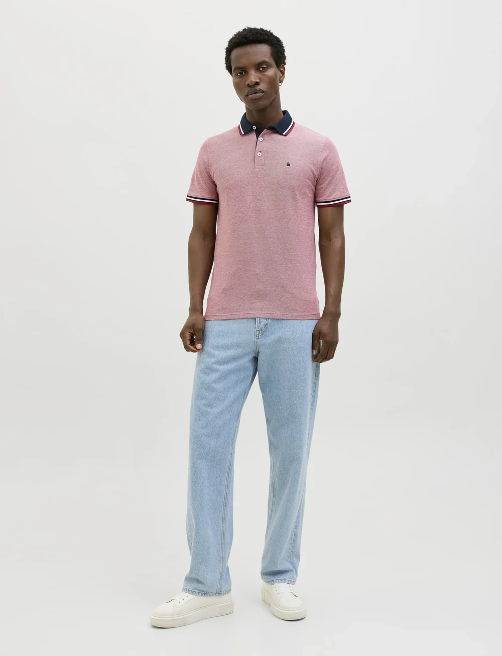 Jack & Jones - JJEPAULOS POLO SS 2PK MP NOOS - short-sleeved polos - rio red - 0