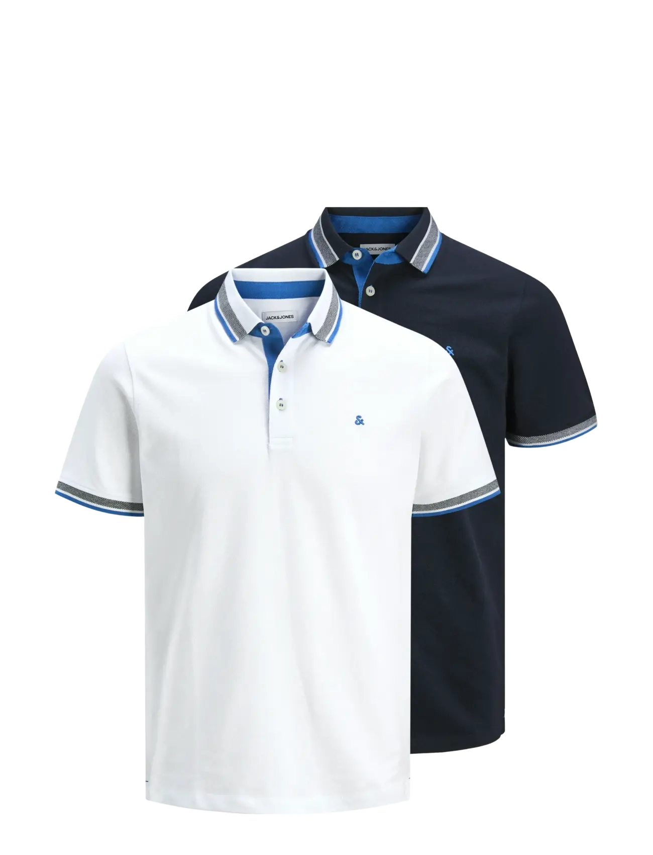 Jack & Jones JJEPAULOS POLO SS 2PK MP NOOS - Pikéer - SKY CAPTAIN / navy