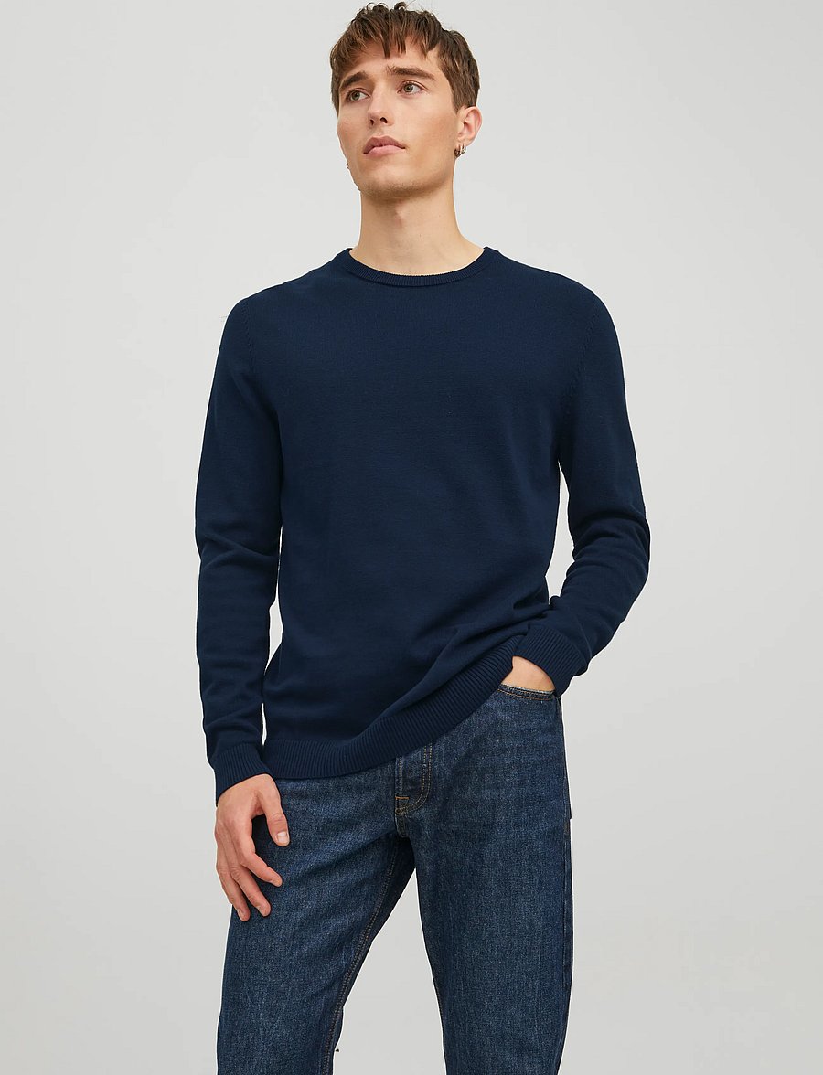 Jack & Jones - JJEBASIC KNIT CREW NECK 2PK MP - rund hals - navy blazer - 3