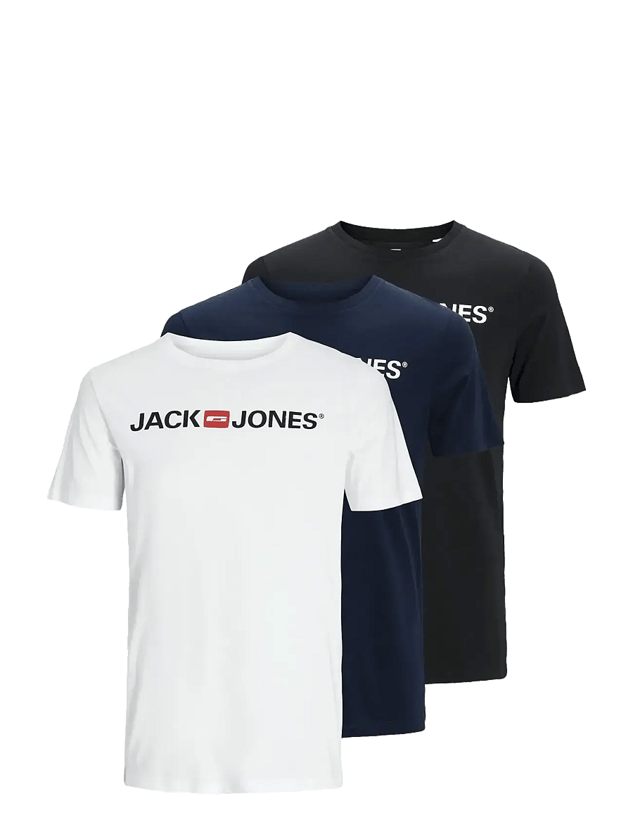 Jack & Jones - JJECORP LOGO TEE SS CREW NECK 3PKMP NOOS - lot de plusieurs t-shirts - white - 1