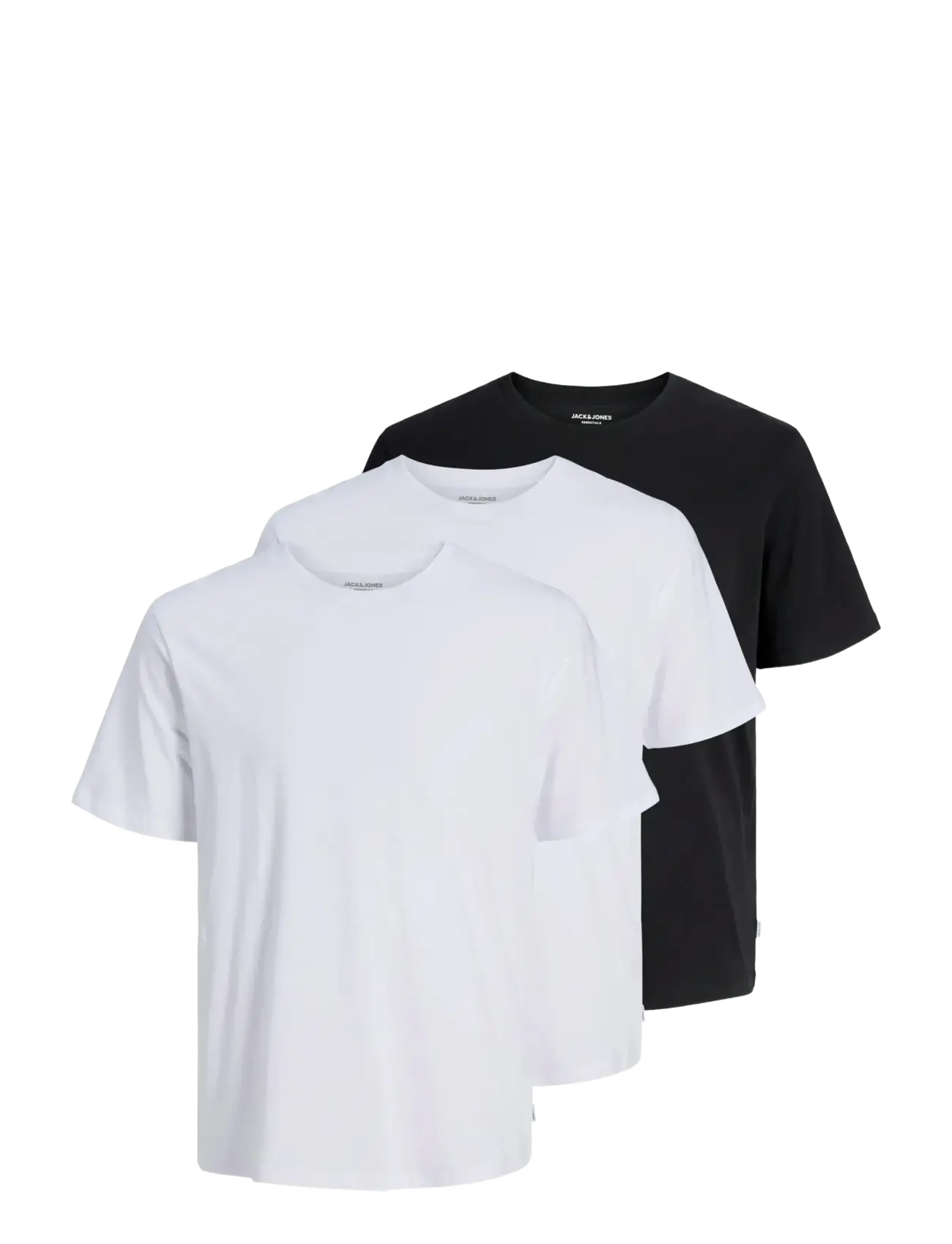 JJEORGANIC BASIC TEE SS O-NE 3PK MP NOOS - BLACK