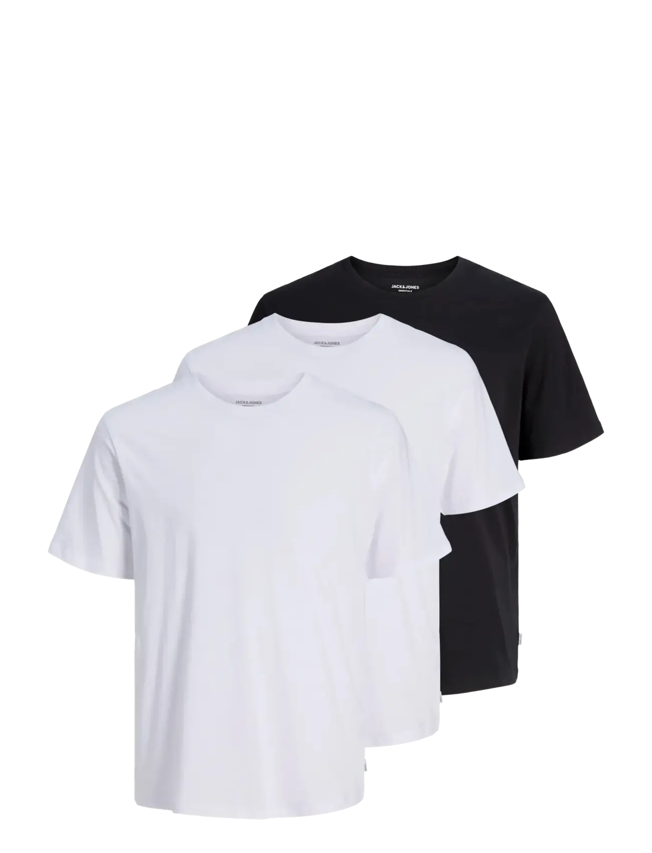 Jack & Jones JJEORGANIC BASIC TEE SS O-NE 3PK MP NOOS - T-shirts - BLACK / black