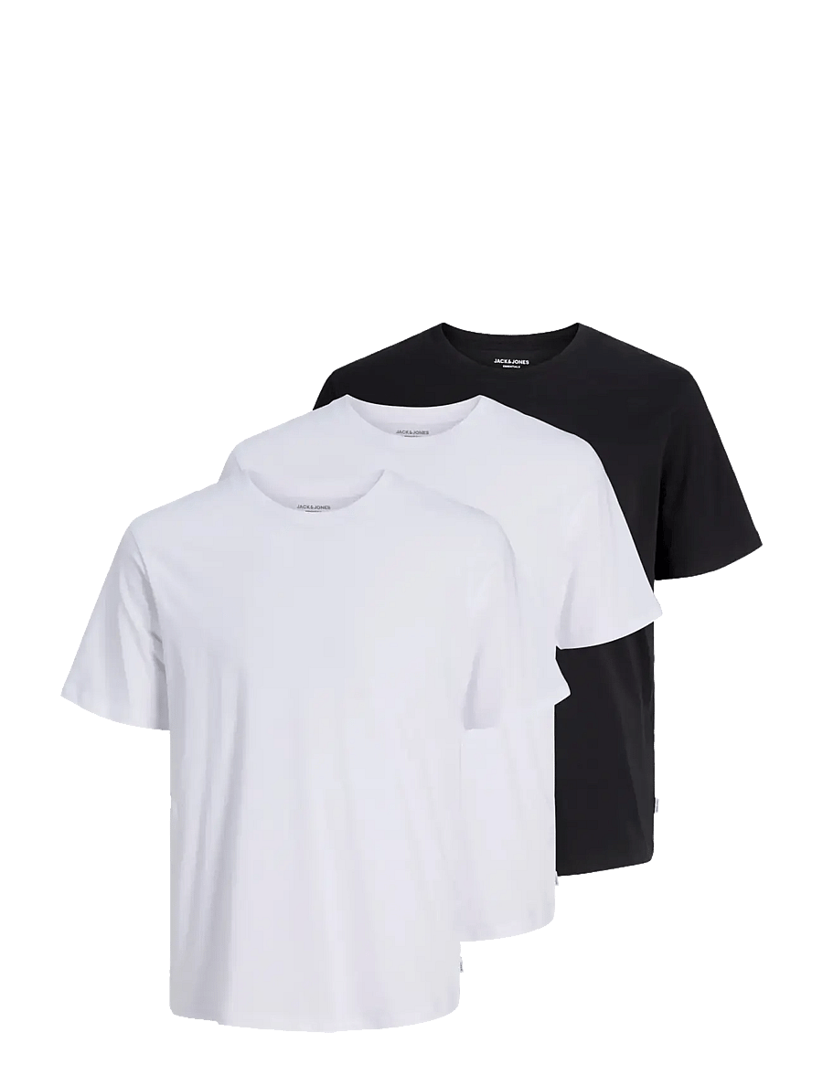 Jack & Jones - JJEORGANIC BASIC TEE SS O-NE 3PK MP NOOS - multipack t-shirts - black - 1