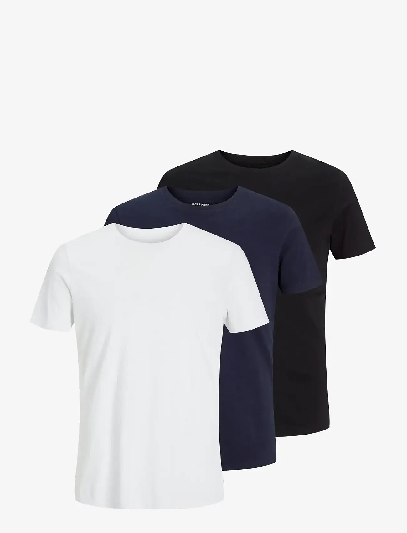 Jack & Jones - JJEORGANIC BASIC TEE SS O-NE 3PK MP NOOS - t-shirts im multipack - black - 1