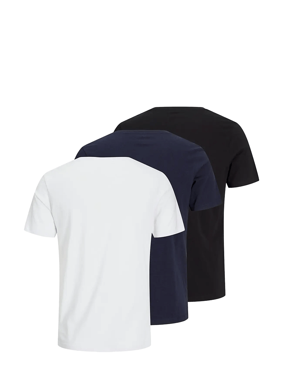 Jack & Jones - JJEORGANIC BASIC TEE SS O-NE 3PK MP NOOS - t-shirts im multipack - black - 2