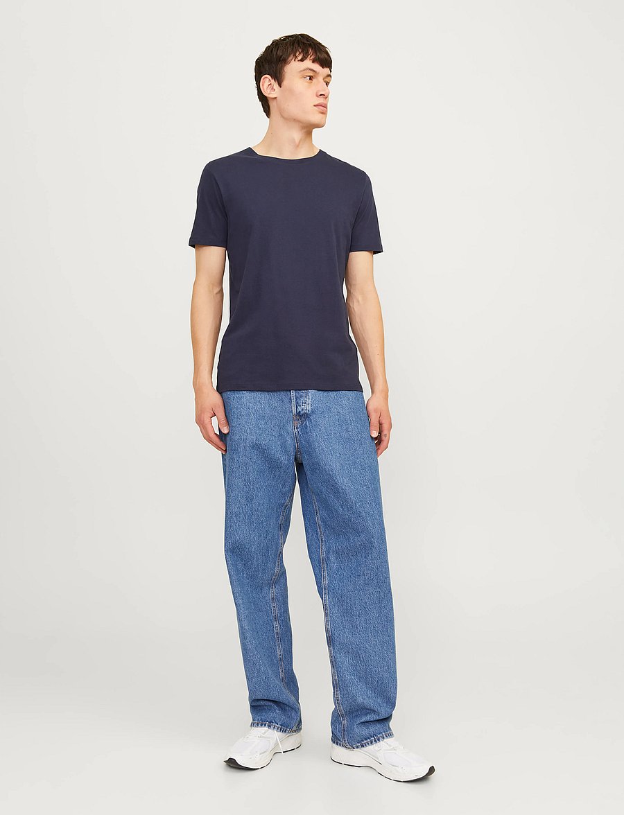 Jack & Jones - JJEORGANIC BASIC TEE SS O-NE 3PK MP NOOS - t-shirts im multipack - black - 0