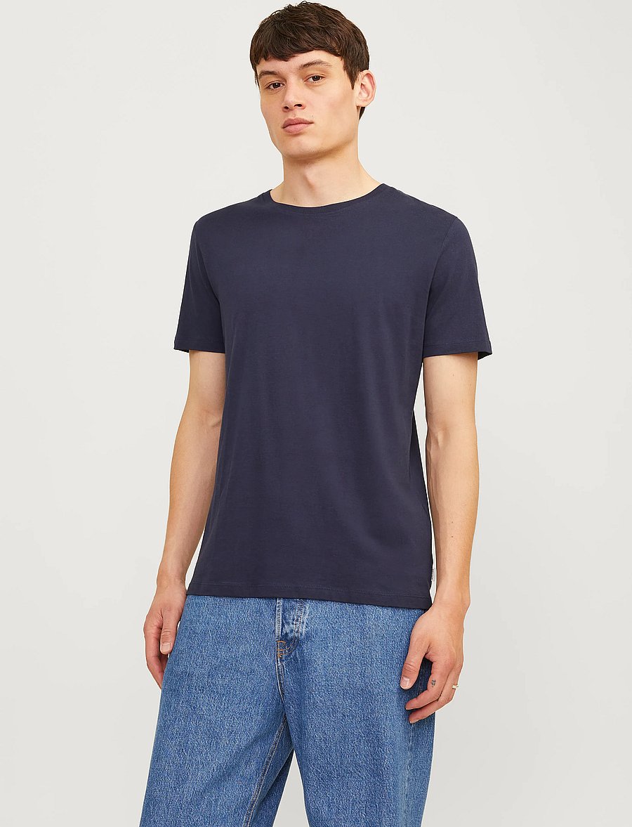 Jack & Jones - JJEORGANIC BASIC TEE SS O-NE 3PK MP NOOS - t-shirts im multipack - black - 5