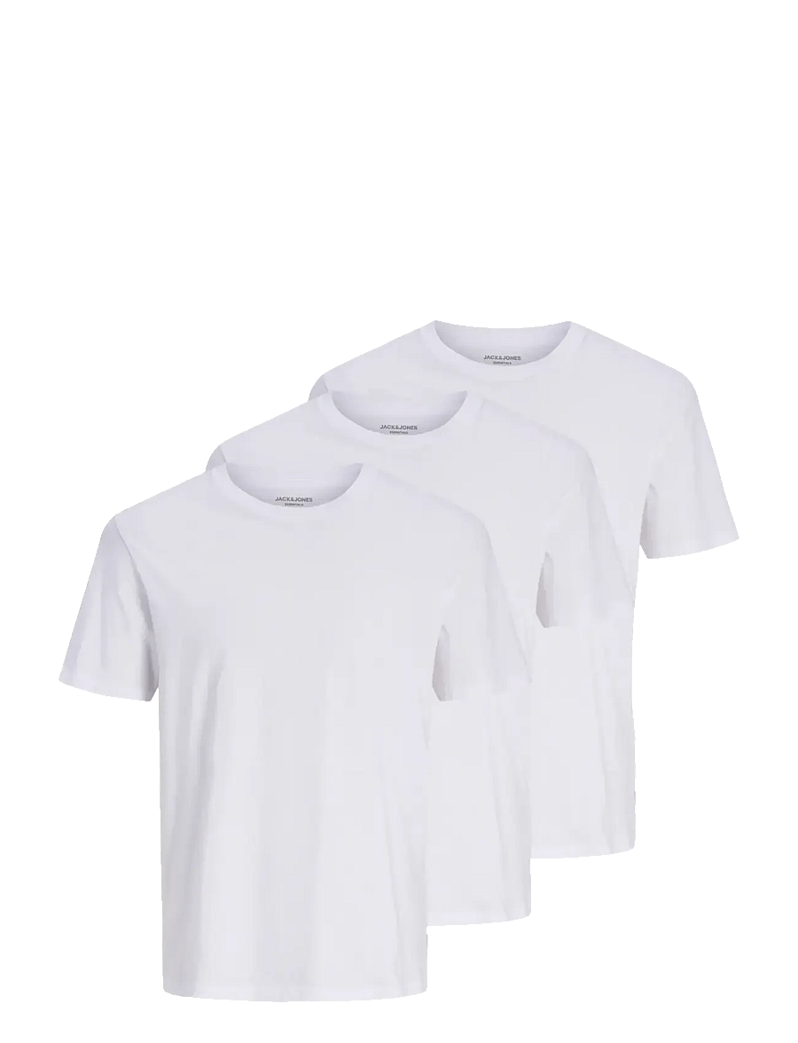 Jack & Jones - JJEORGANIC BASIC TEE SS O-NE 3PK MP NOOS - multipack t-shirts - white - 1