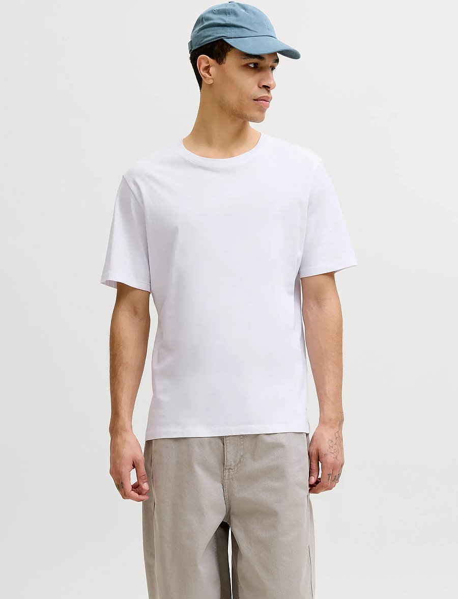 Jack & Jones - JJEORGANIC BASIC TEE SS O-NE 3PK MP NOOS - multipack t-shirts - white - 0