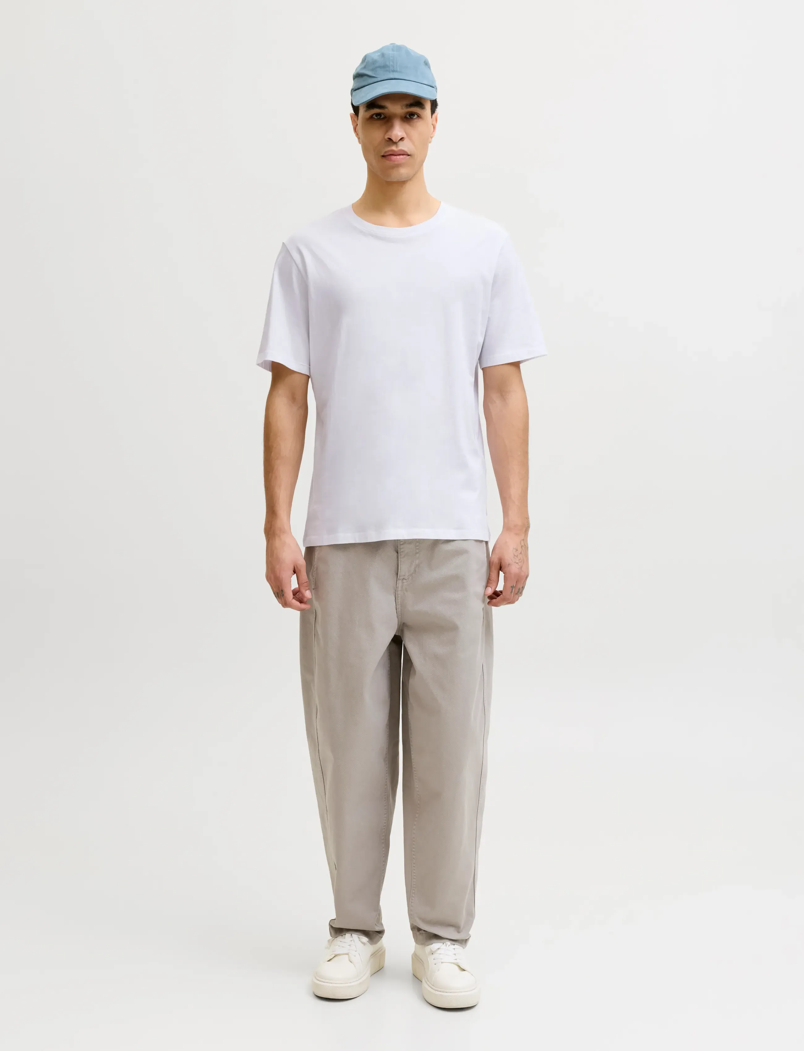 Jack & Jones - JJEORGANIC BASIC TEE SS O-NE 3PK MP NOOS - t-särkide multipakk - white - 4