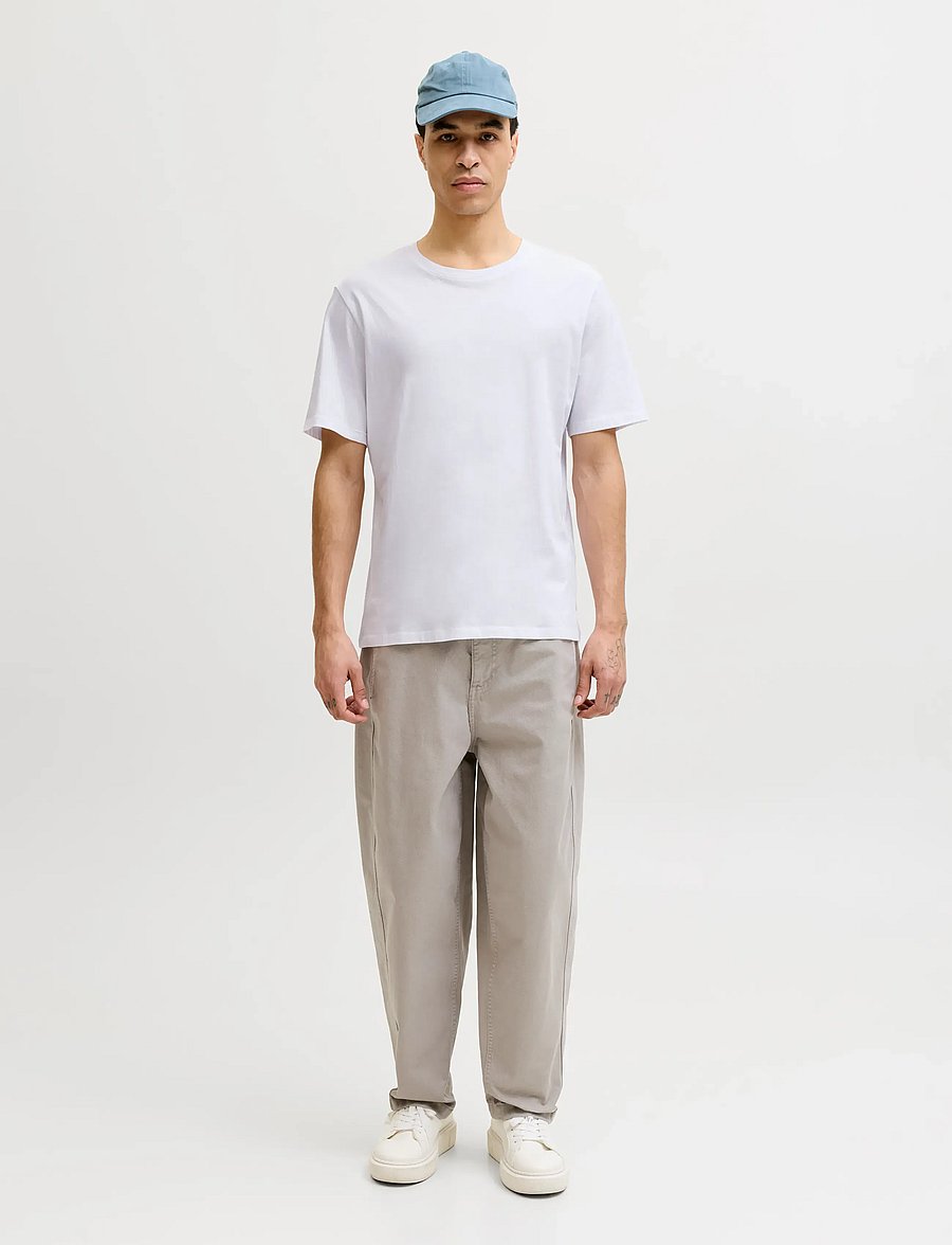 Jack & Jones - JJEORGANIC BASIC TEE SS O-NE 3PK MP NOOS - multipack t-shirts - white - 4