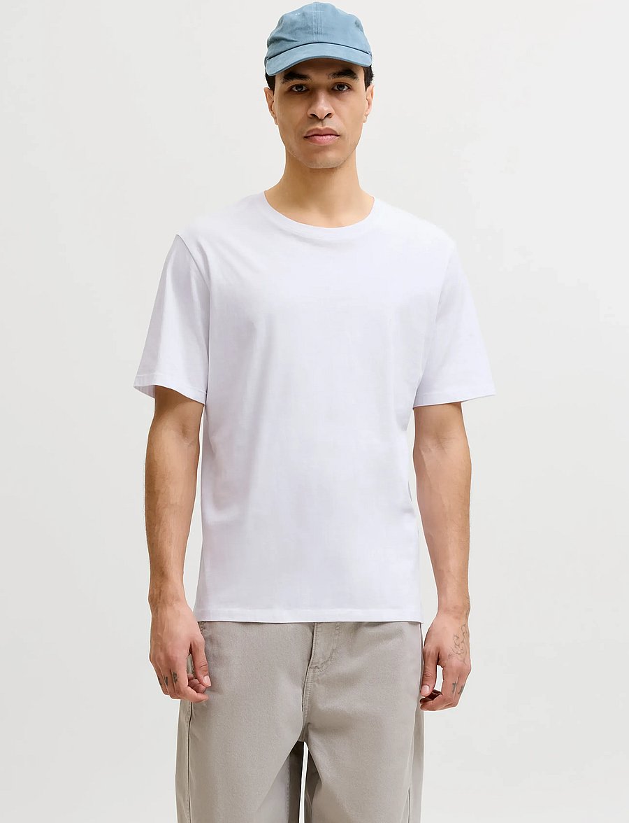 Jack & Jones - JJEORGANIC BASIC TEE SS O-NE 3PK MP NOOS - multipack t-shirts - white - 5